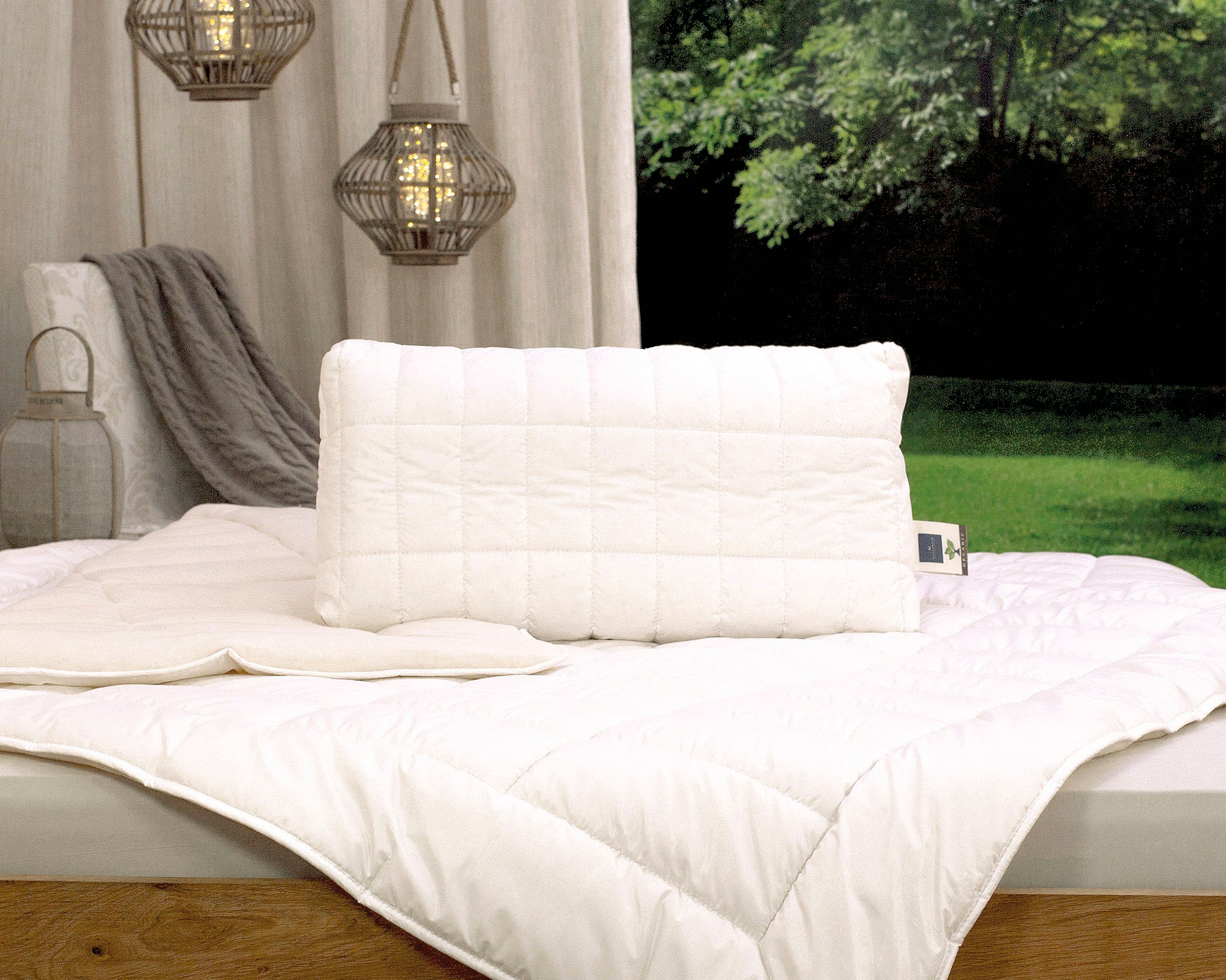 billerbeck Nackenstützkissen »Cosineck nature, Kissen 40x80cm«, Füllung: Naturlatex, Bezug: 100% Bio-Baumwolle, Soft-Batist, versteppt mit 100% Baumwolle, (1 St.), Das GOTS-Zertifiziertes Naturlatex-Nackenstützkissen