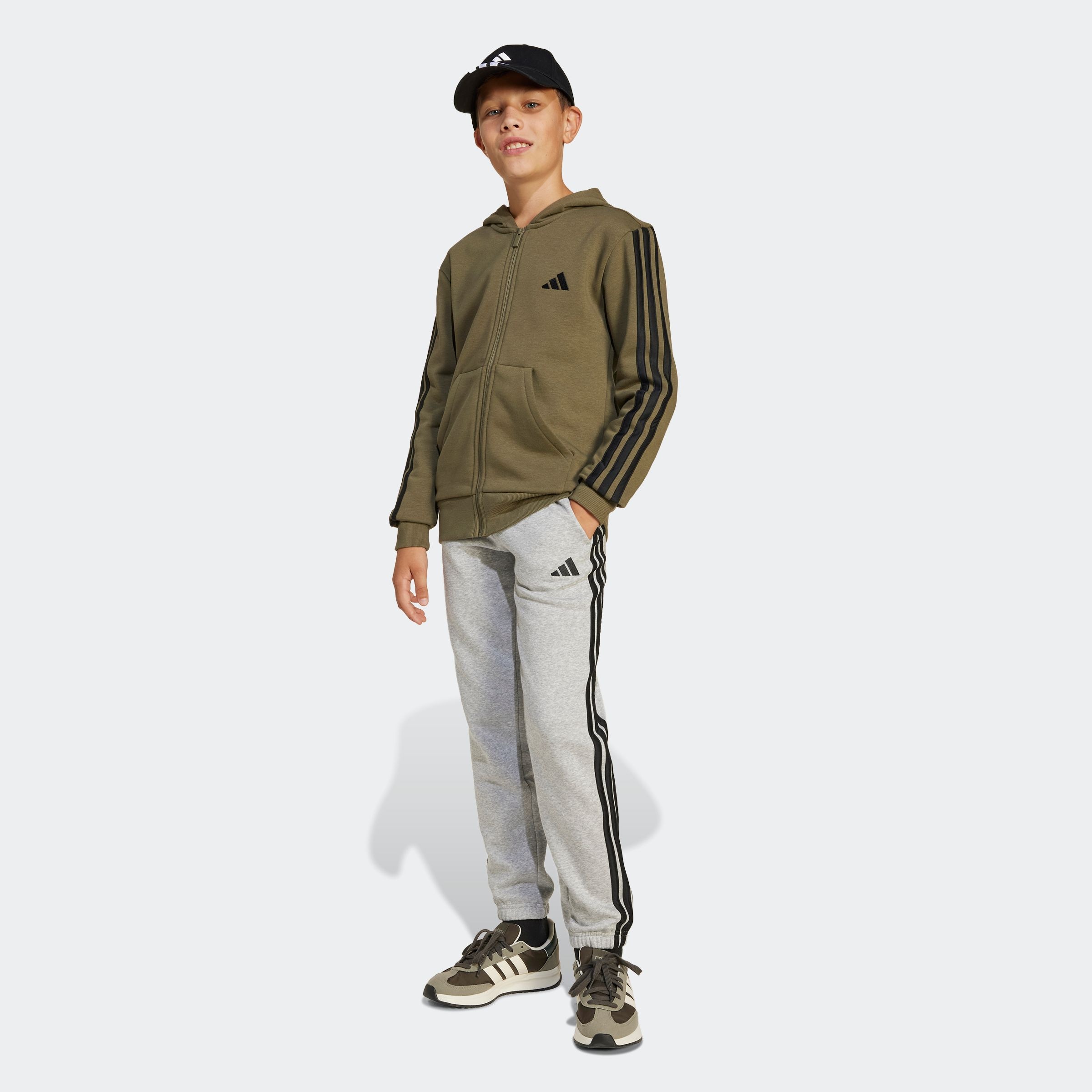 adidas Sportswear Kapuzensweatshirt »J 3S FL FZ HD«