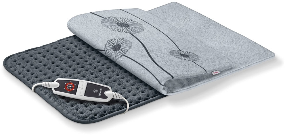 BEURER Heizkissen "HK 125", grau, Flauschfaser, B:40cm L:60cm, Heizkissen, XXL Cosy