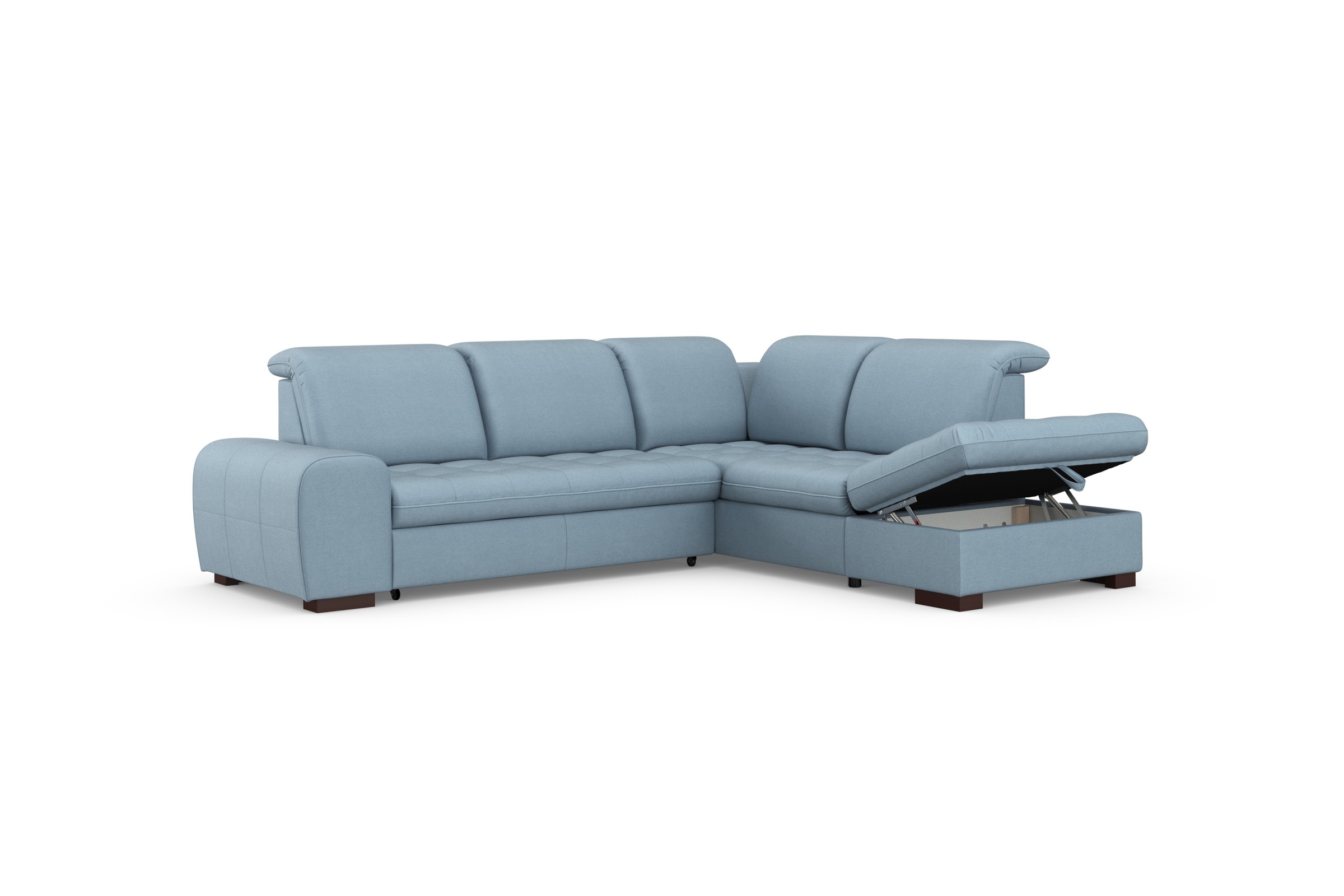sit&more Ecksofa »Luxor L-Form«, wahlweise mit Bettfunktion, Stauraum und Kopfteilverstellung