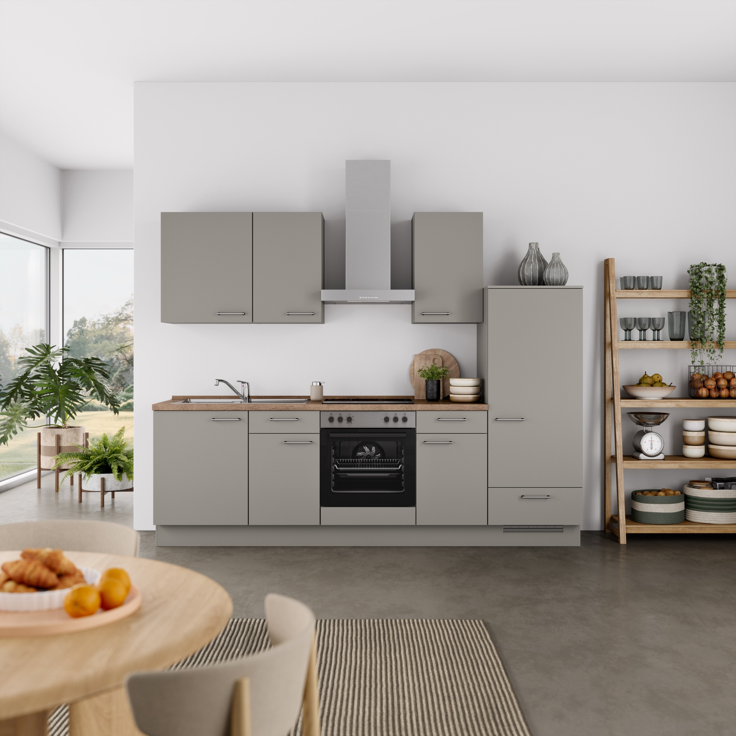 nobilia Küchenzeile ""Laser I", Ausrichtung wählbar, Breite 270 cm" vormont günstig online kaufen