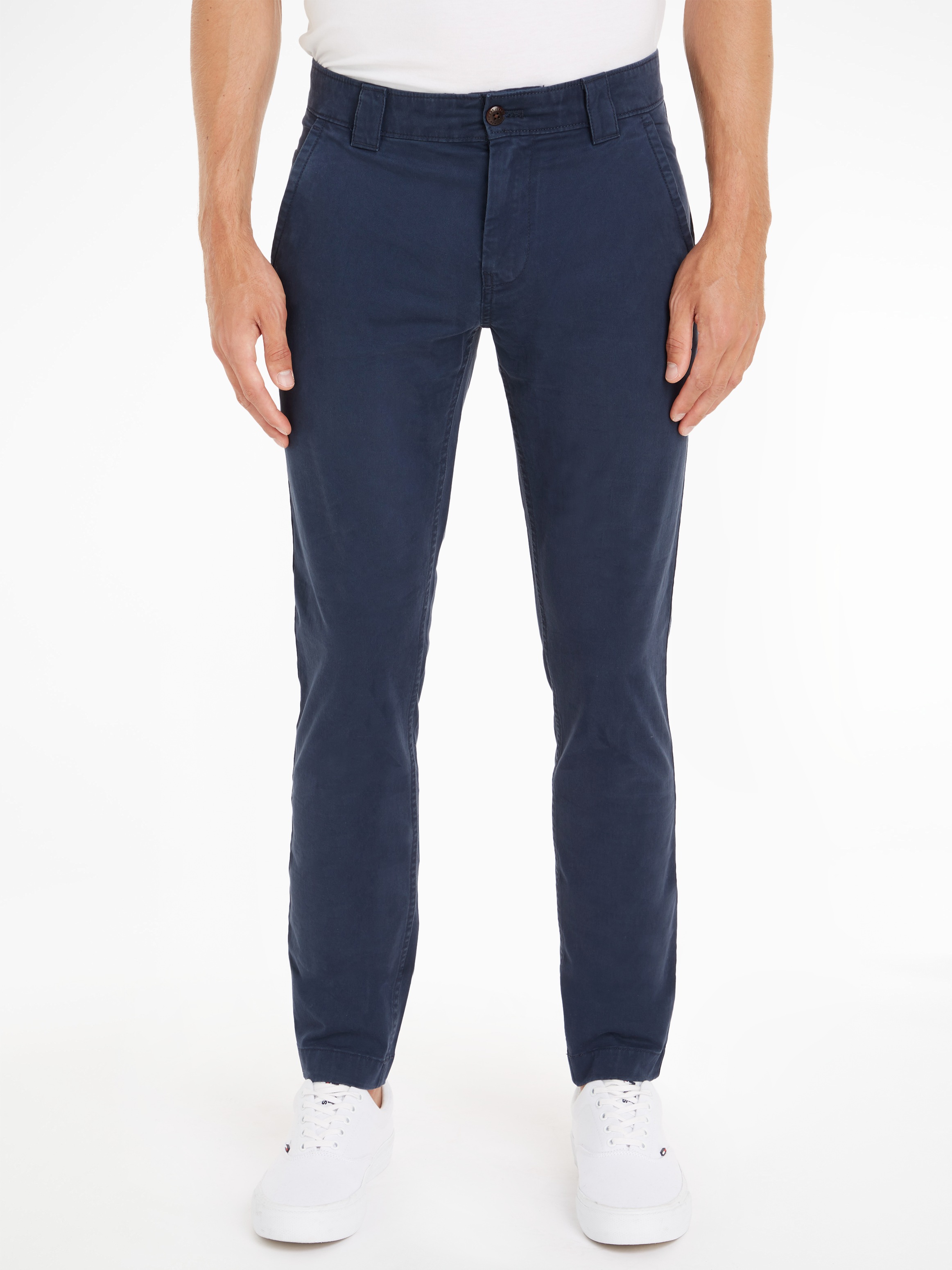 Tommy Jeans Chinohose "TJM SCANTON" mit Markenlabel