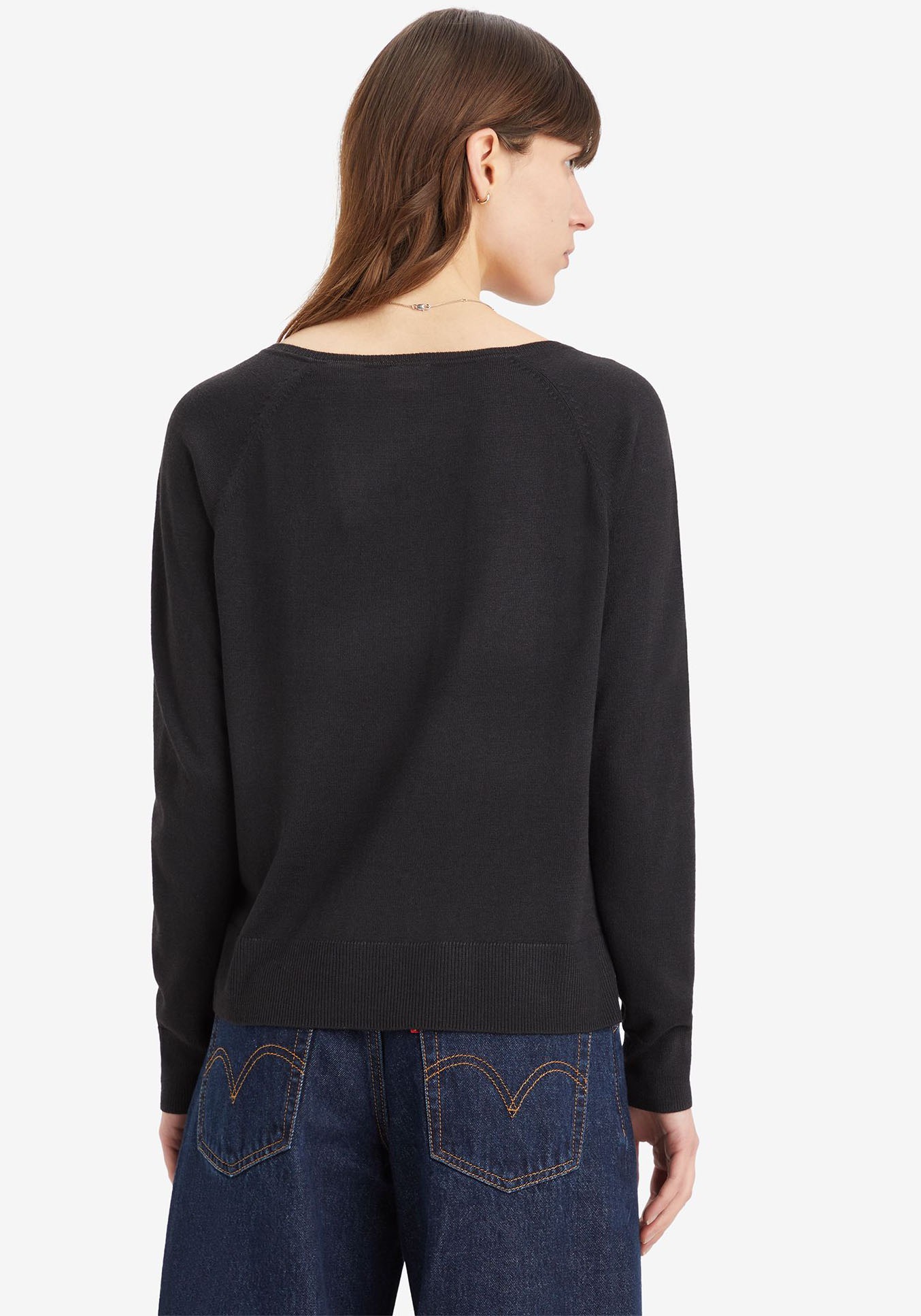 Levi's® Longpullover »PETAL VNECK SWEATER«, mit Rippbündchen