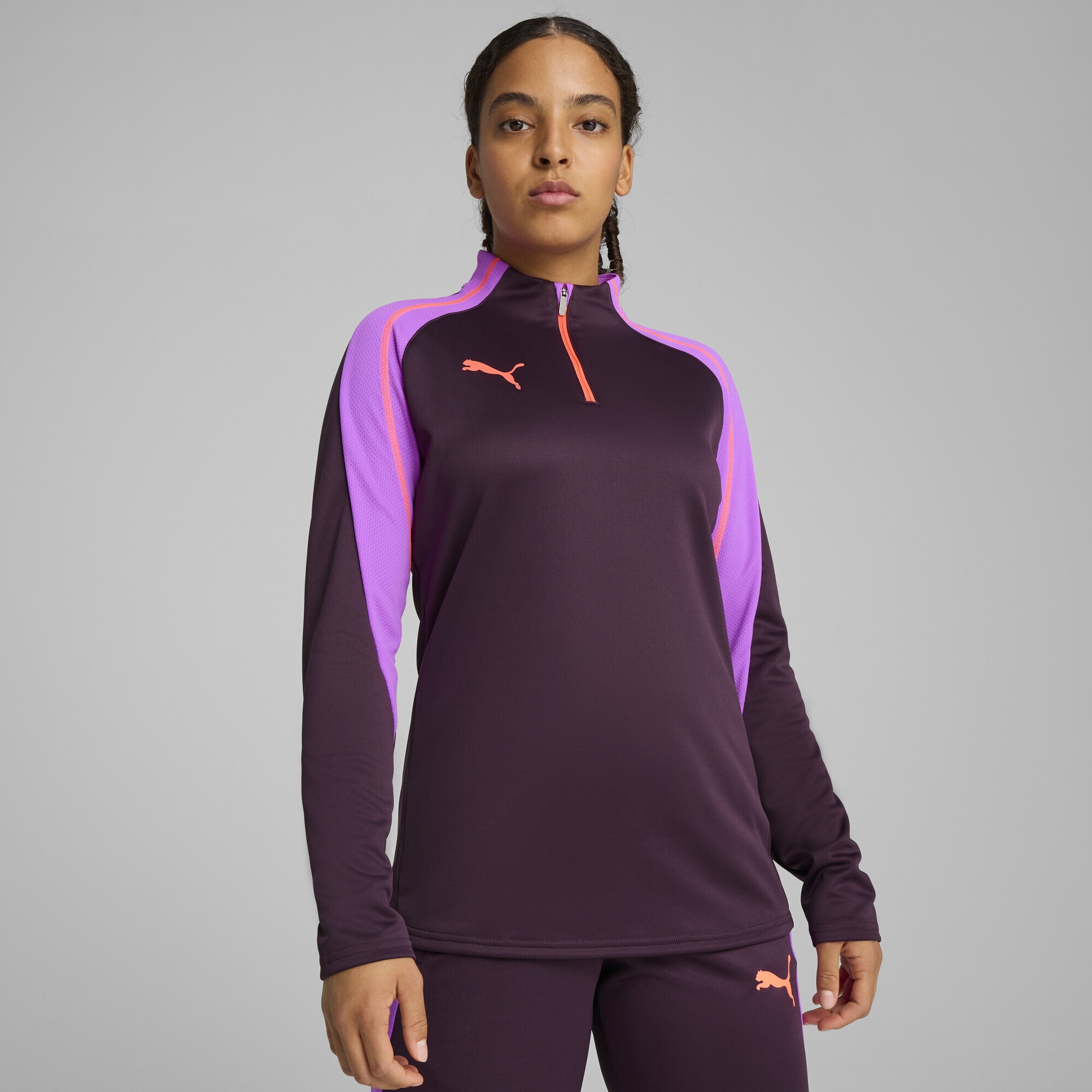 PUMA Trainingsjacke »IndividualBLAZE Fußballtop mit viertellangem Reißverschluss«