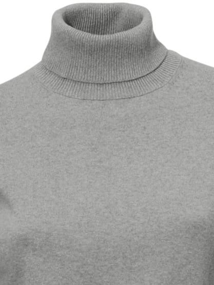 HEINE Rollkragen-Pullover Women's Sweater Grey 42 3