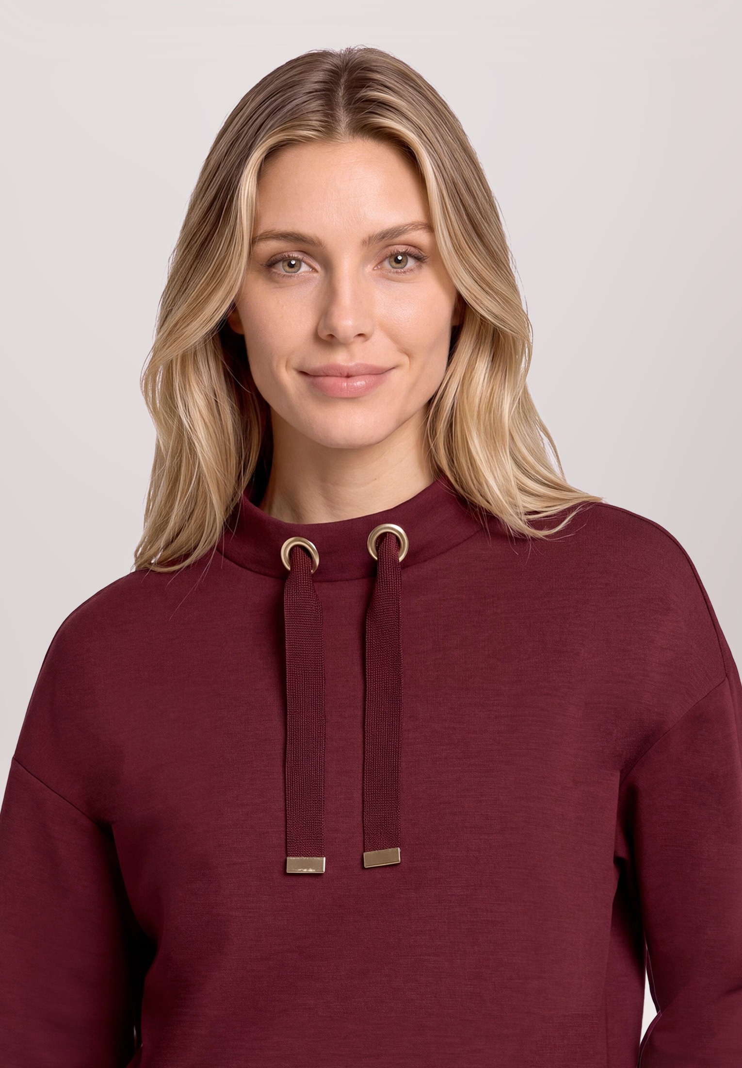 Betty&Co Sweatshirt »Damen mit Stehkragen«
