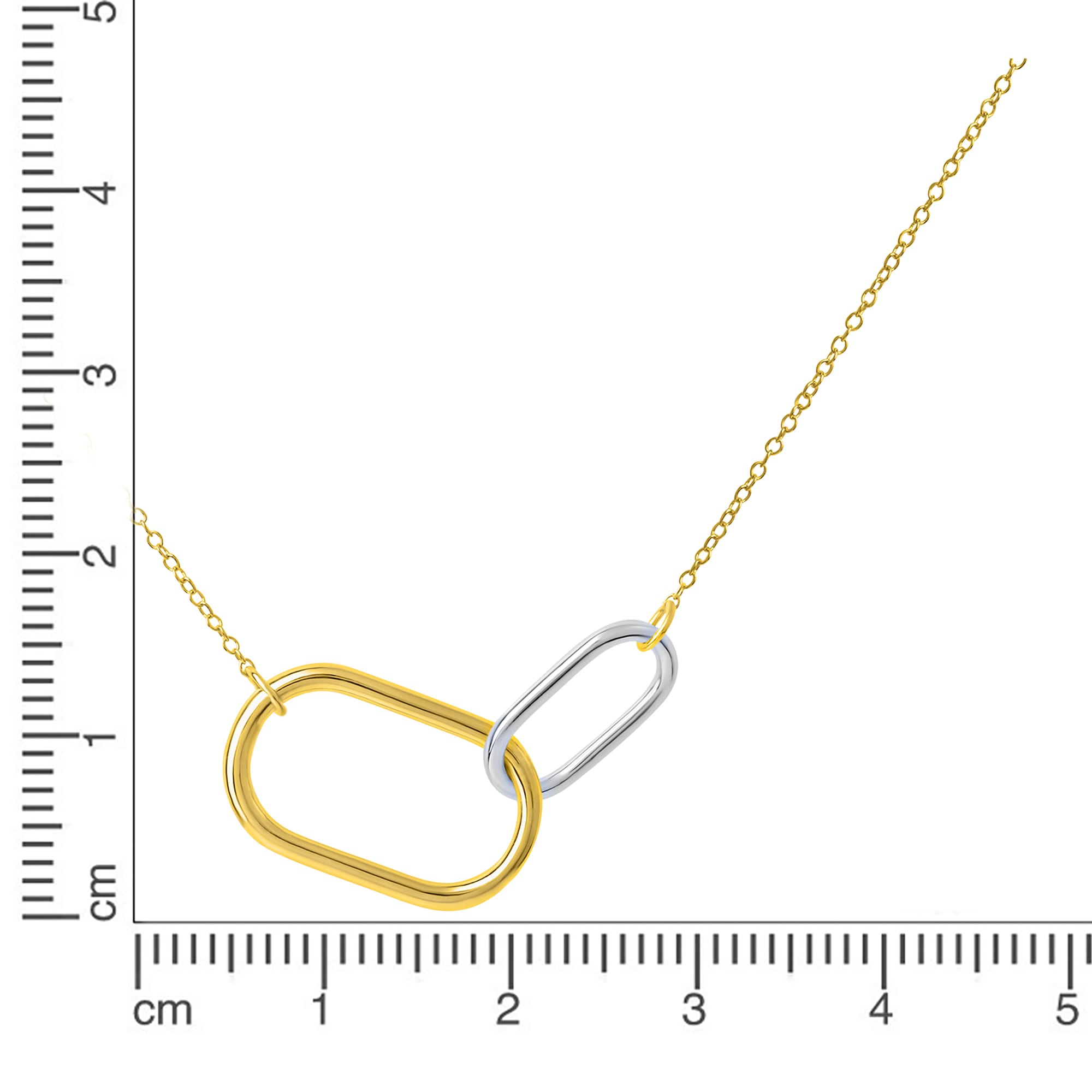 CELESTA Collierkettchen »925 Sterling Silber zweifarbig«