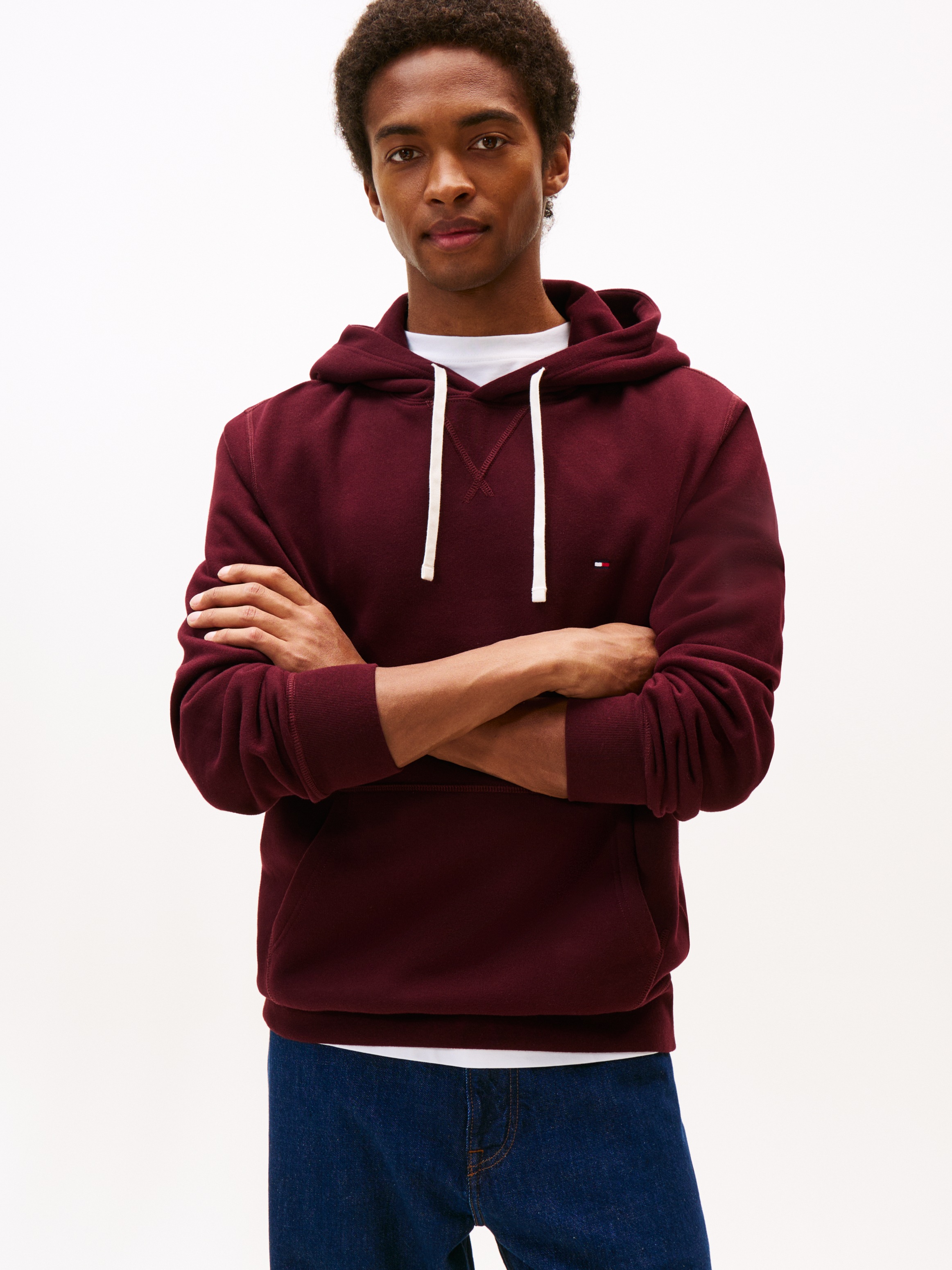 Tommy Hilfiger "ESS SEASONAL FLEECE HOODY mit Kapuze und Kängurutasche", un günstig online kaufen