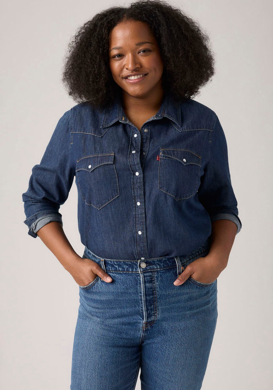 Levis Plus Jeansbluse "PL ULTIMATE WESTERN T3" mit Taschen günstig online kaufen