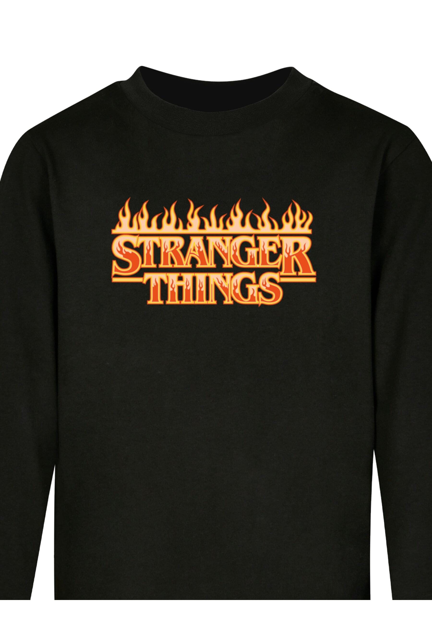 ABSOLUTE CULT Longsleeve »ABSOLUTE CULT Herren Kids Stranger Things - Fire Logo Longsleeve«, (1 tlg.)