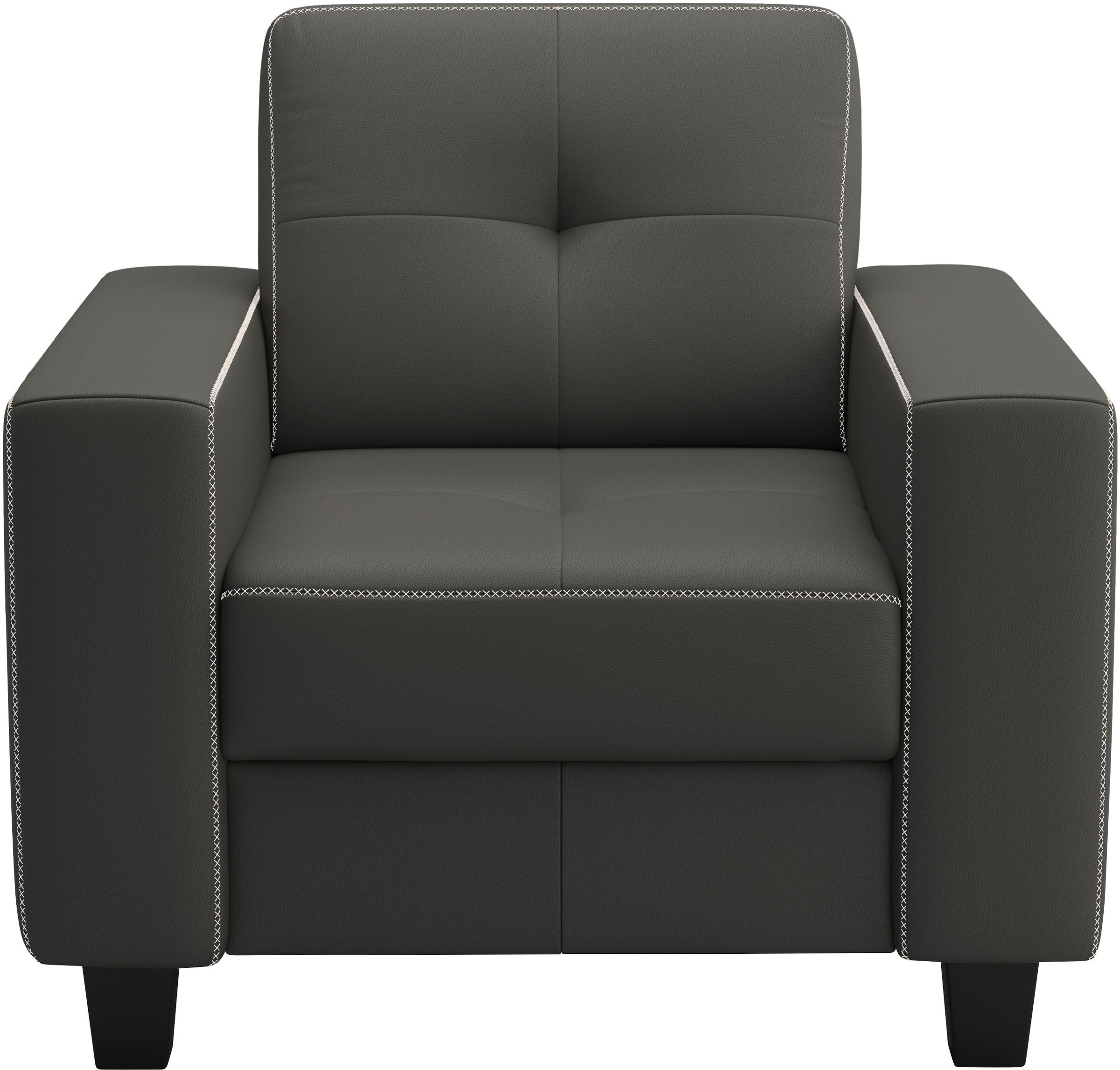 Home affaire Sessel "Varese" Kreuznaht in beige günstig online kaufen