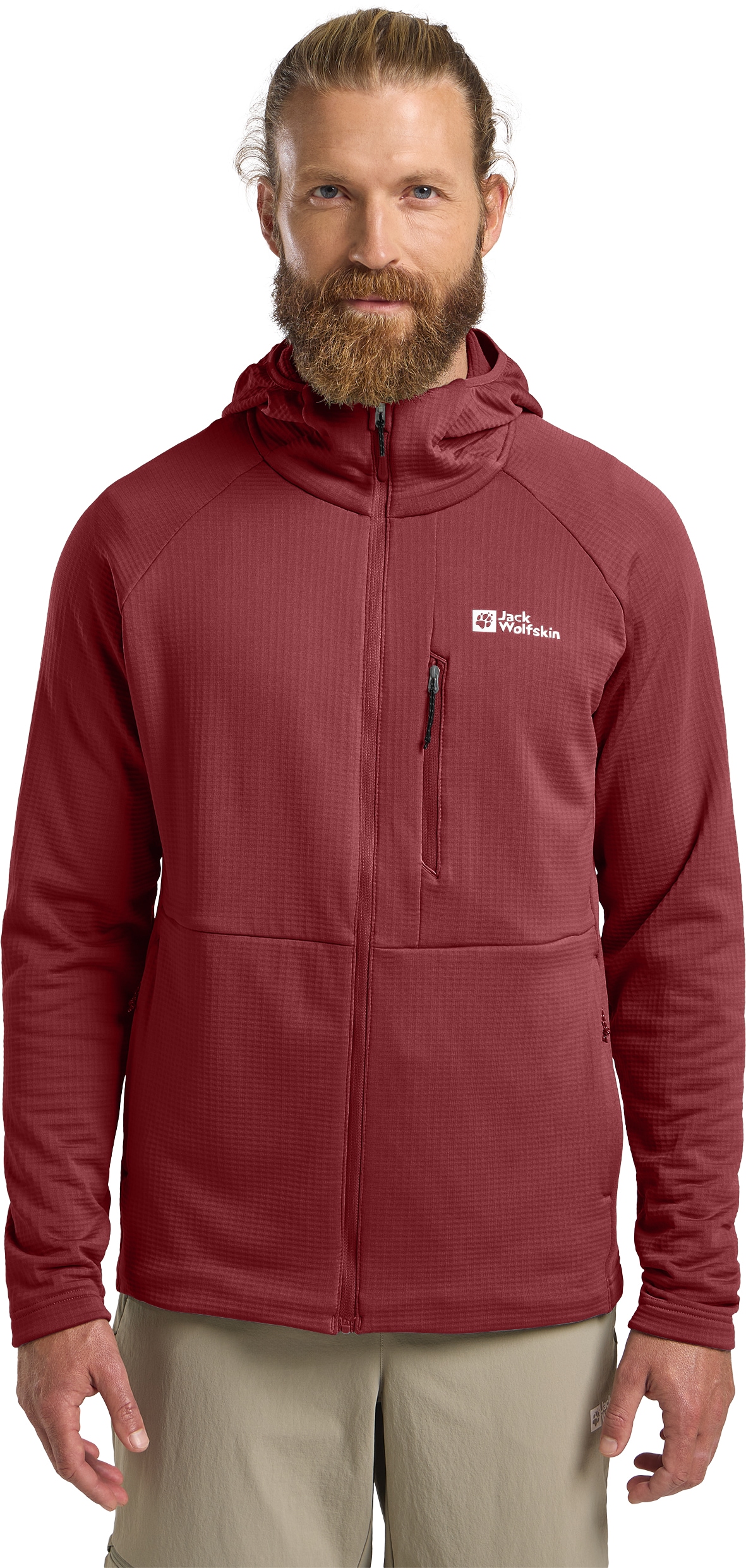 Jack Wolfskin Fleecejacke "KOLBENBERG HOODED FZ M", Atmungsaktiv, leicht, Ü günstig online kaufen