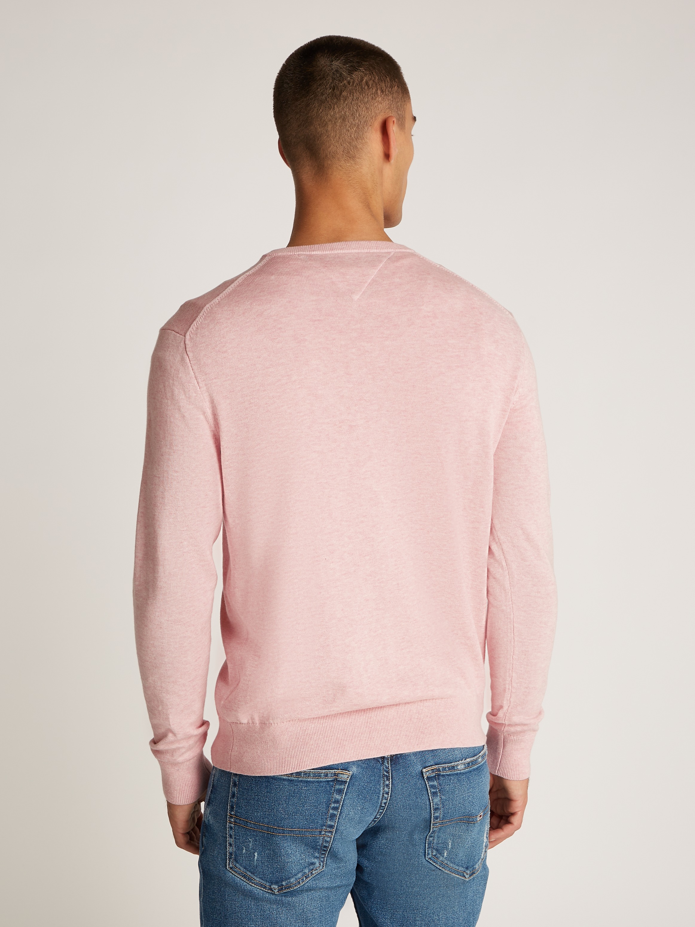Tommy Hilfiger Strickpullover »ESSENTIAL COTTON V NECK«