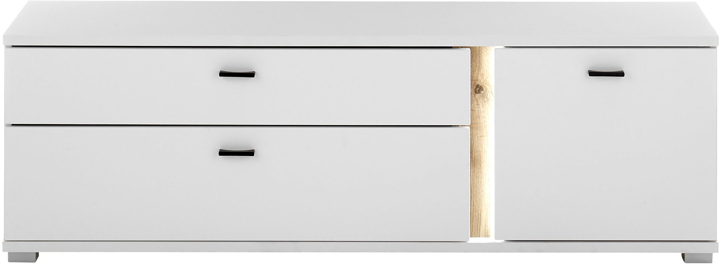 INOSIGN Lowboard »LONG ISLAND«, (1 St.), in moderner Trendfarbe,inklusive senkrechter Beleuchtung,Breite 150 cm