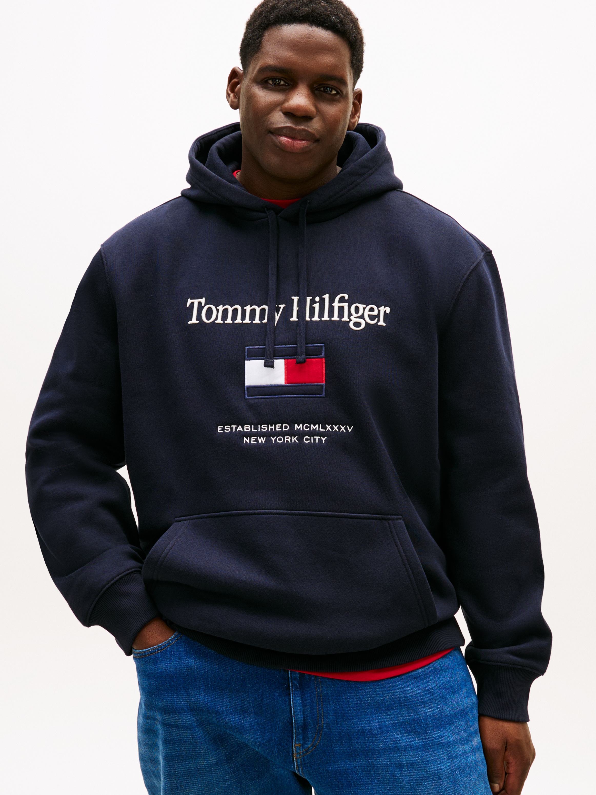 Tommy Hilfiger Big & Tall Hoodie "BT-TOMMY EMBRO FLAG", Große Größen günstig online kaufen