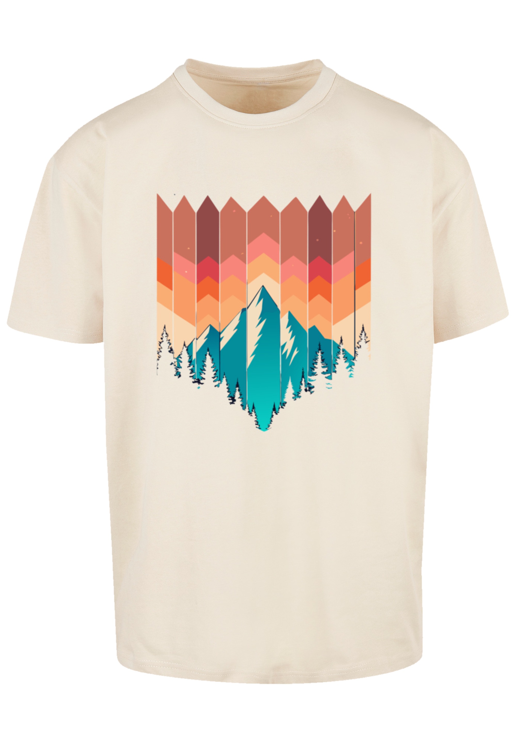 F4NT4STIC T-Shirt "Berg Sonnenuntergang Geometrisch" Premium Qualität günstig online kaufen
