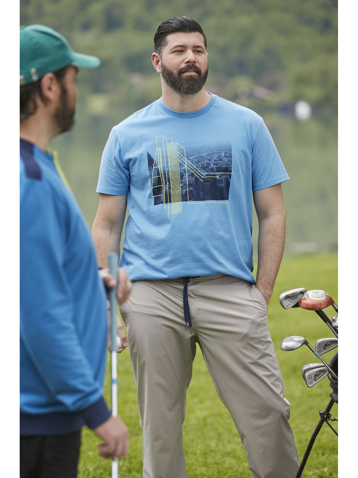 Charles Colby Rundhalsshirt »T-Shirt EARL CAYSE«