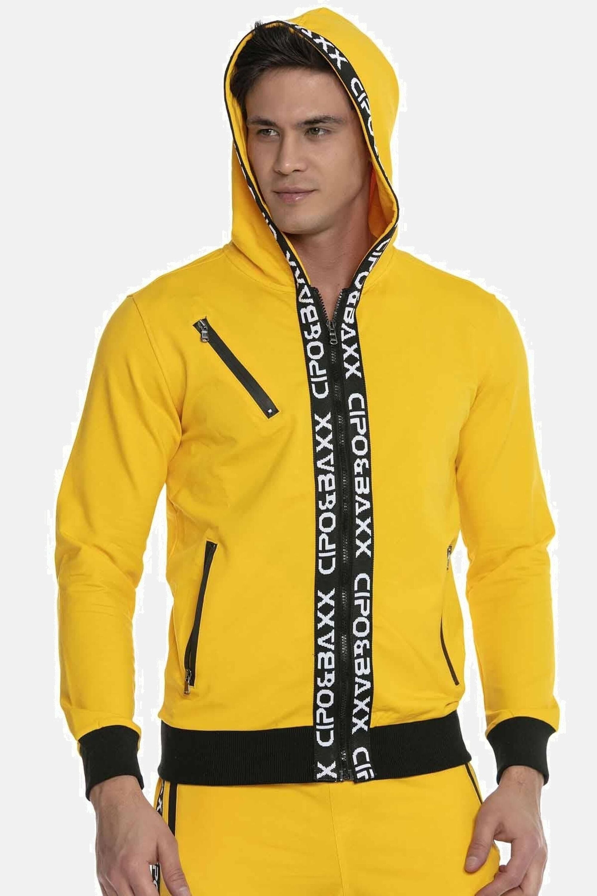 Cipo & Baxx Trainingsanzug »Homewear«, (1 tlg.), mit kontrastierenden Bündchen, CLR131
