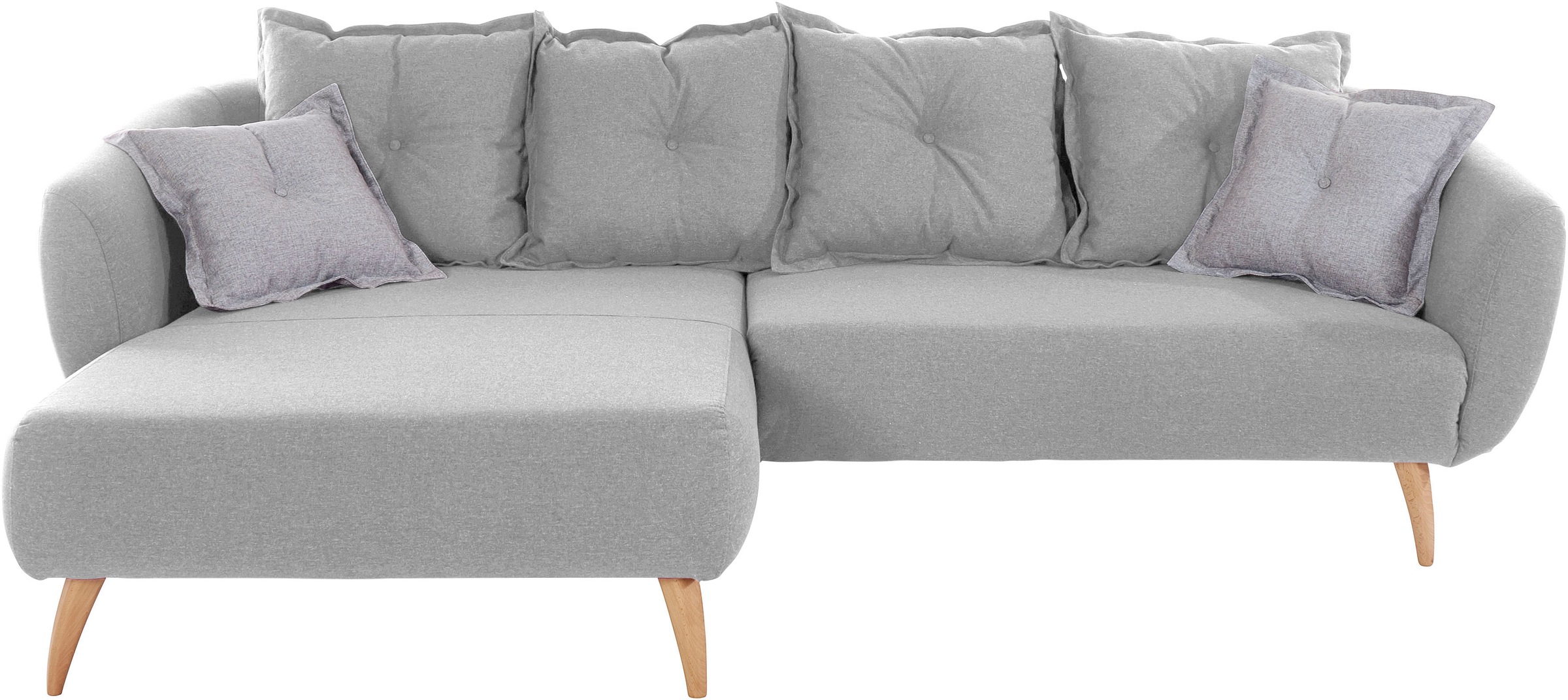 Home affaire Ecksofa "Baggio formschöne Polsterecke, bequem, Breite 277cm, günstig online kaufen