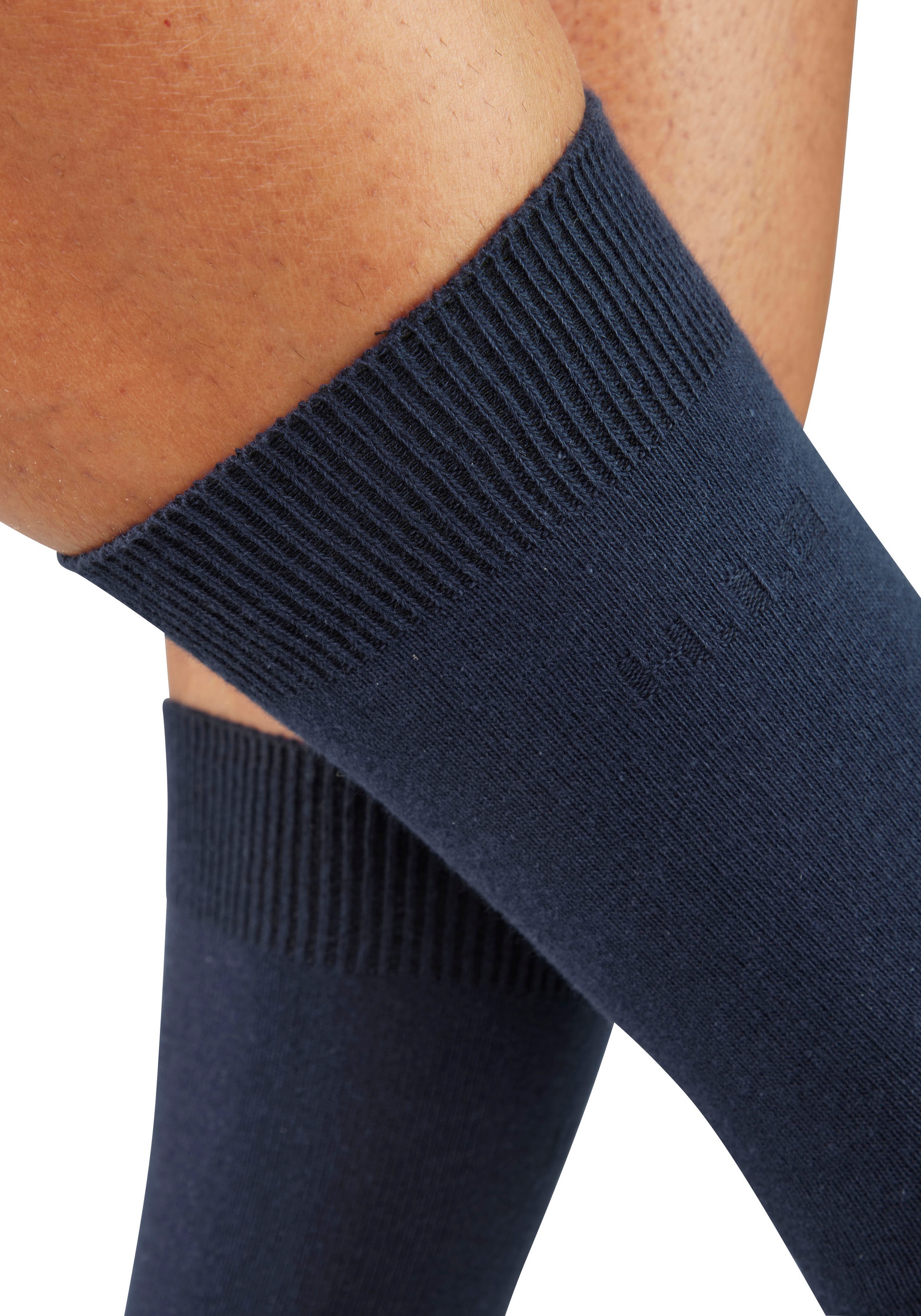 H.I.S Businesssocken »Herrensocken, Männdersocken, uni Anzugsocken,« Packung, 5 Paar tlg. mit klassischem Rippbündchen, ohne drückende Naht