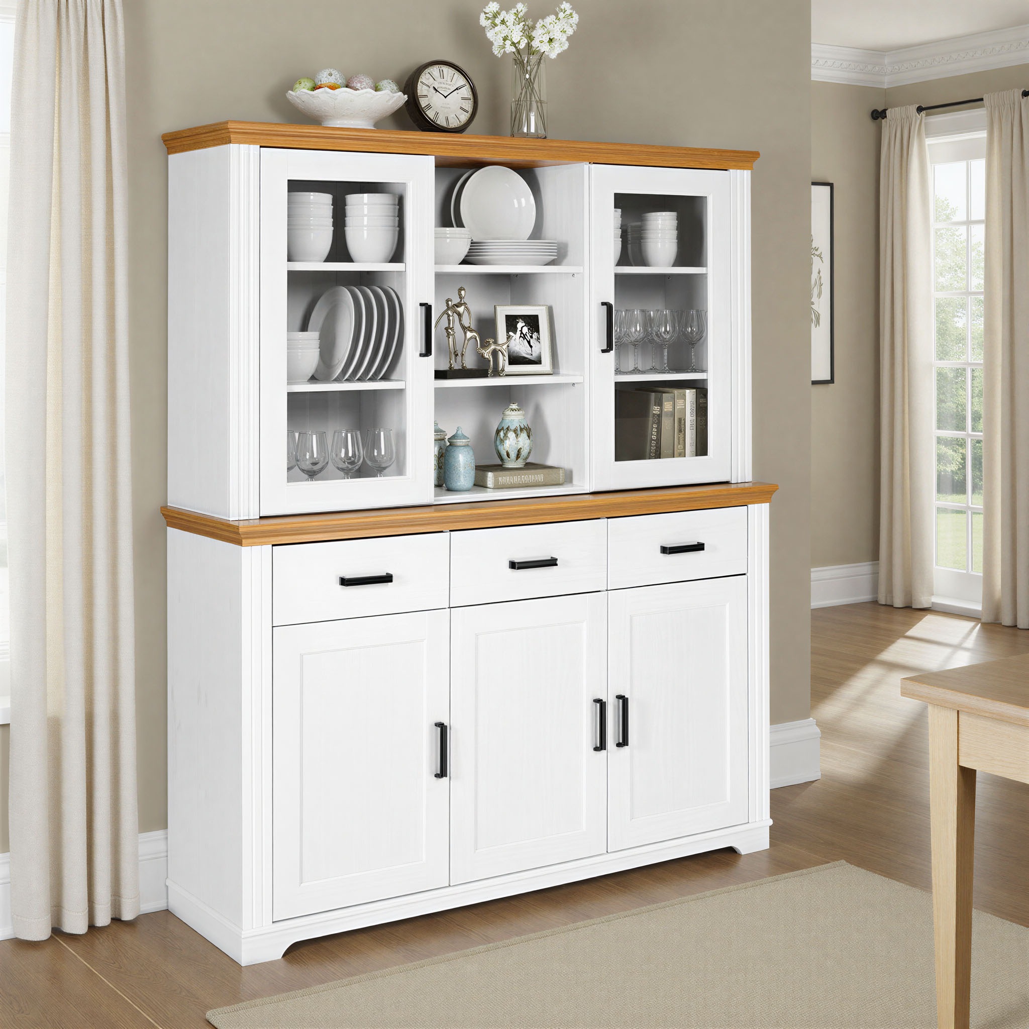 Inter Link Buffet "Buffet Maluno" 1 Stk. tlg. Kiefer Massiv, soft-close, St günstig online kaufen