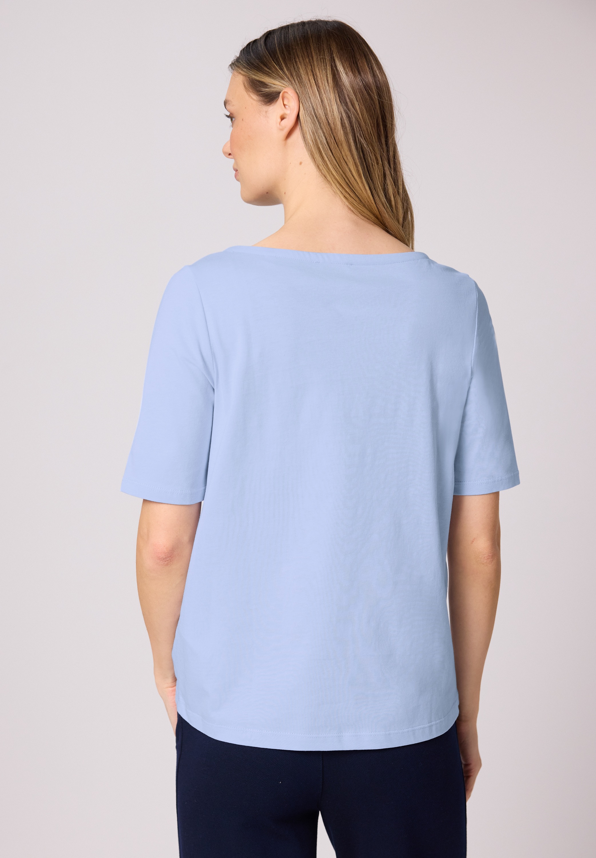 STREET ONE T-Shirt mit U-Boot-Ausschnitt günstig online kaufen