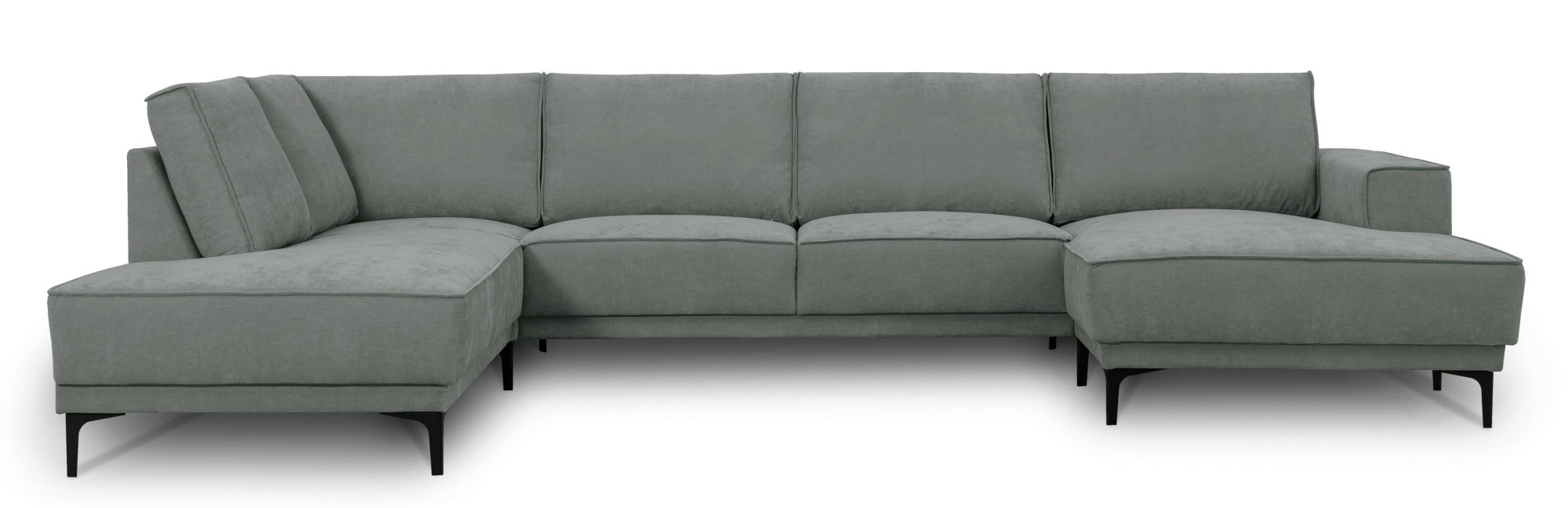 Places of Style Wohnlandschaft "XXL Sofa Oland, Struktur, Flachgewebe, Luxu günstig online kaufen