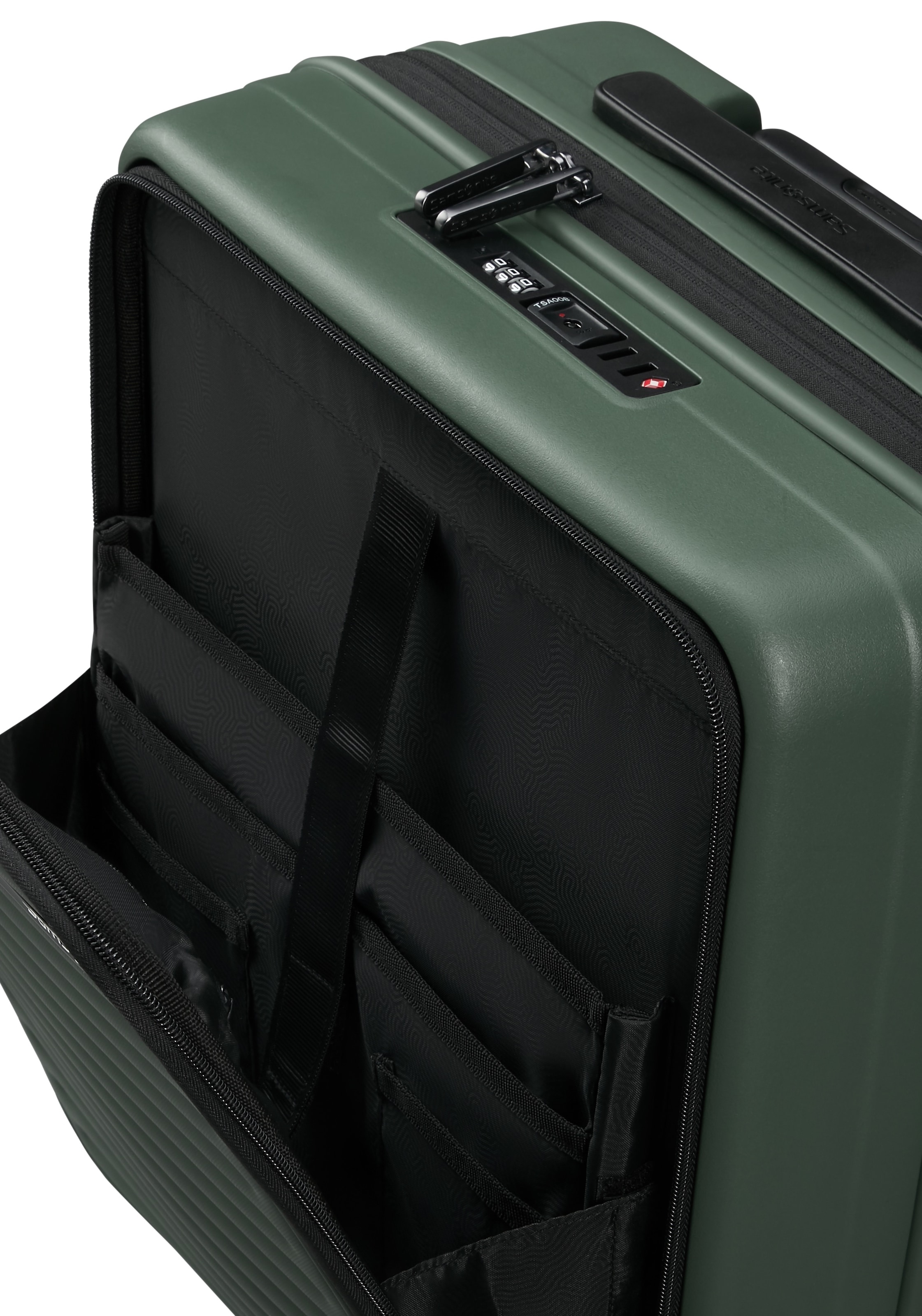 Samsonite Hartschalen-Trolley »RESTACKD, verschiedene Größen und Farben«, (mit Packtaschen), 4 Rollen, Reisekoffer mit TSA Schloss Volumenerweiterung Packtaschen