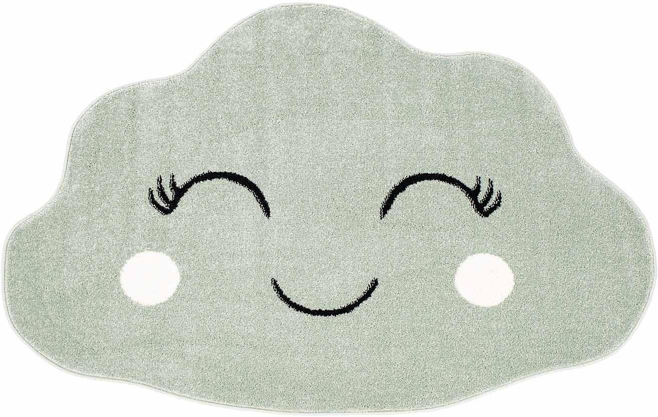 Carpet City Kinderteppich »Bubble Kids 1324-X«, wolkenförmig, 11 mm Höhe, Wolken-Teppich, Weicher Flor, Pflegeleicht, Kinderzimmer