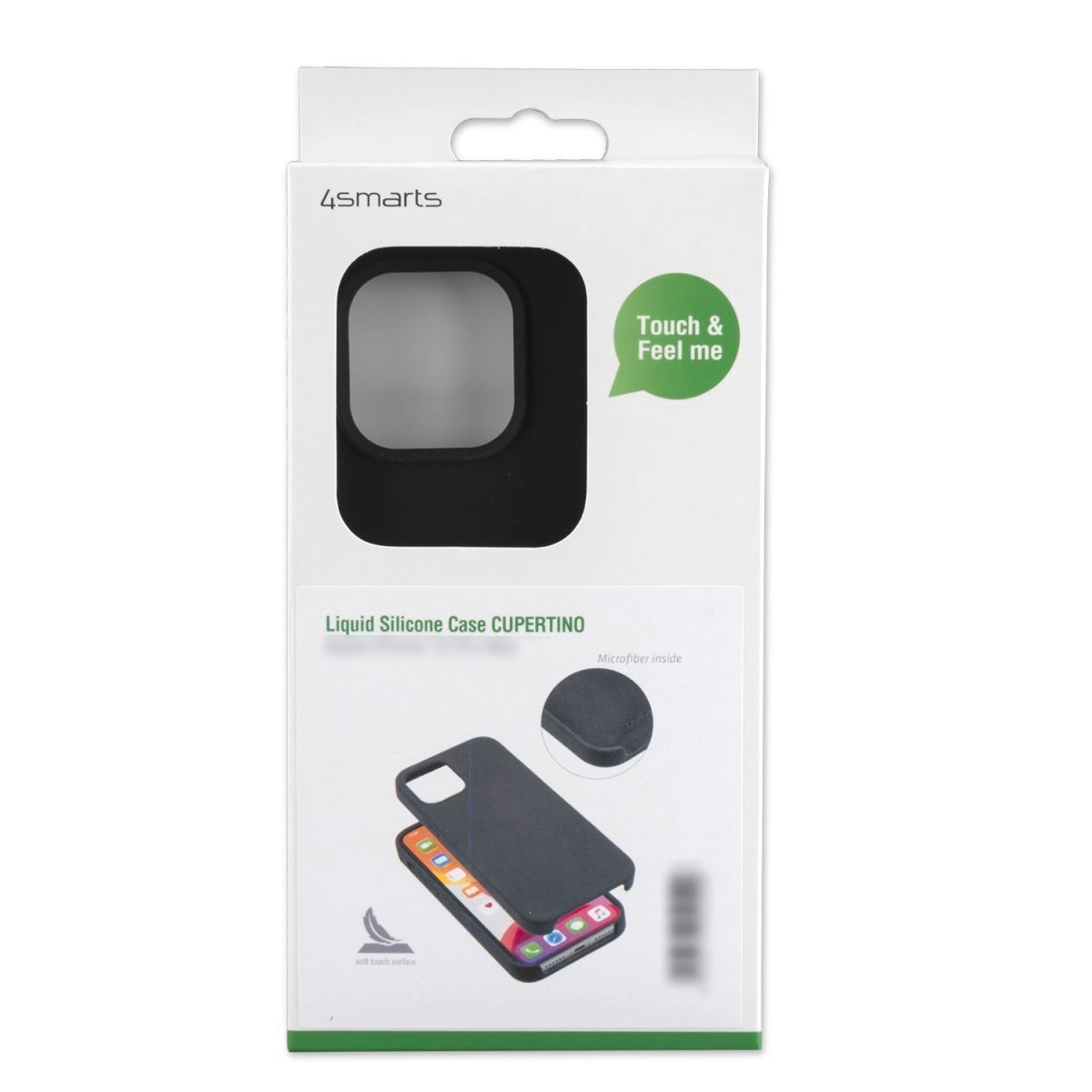 4smarts Smartphone-Hülle »4Smarts Liquid Silic. C Cupertino für iPhone 13, schwarz«