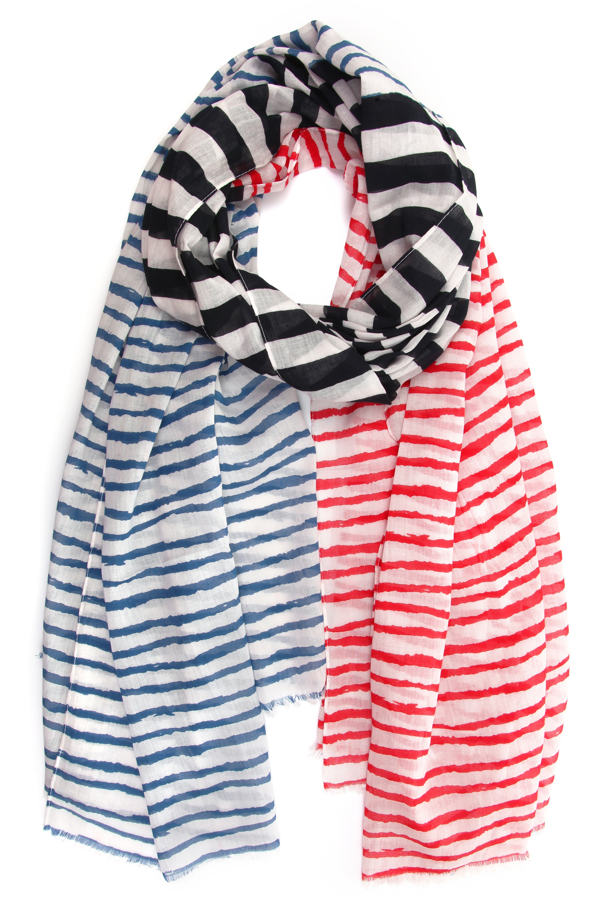 COLLEZIONE ALESSANDRO Modeschal "Lenyah", 1 Stk. breit, mit Querstreifen günstig online kaufen