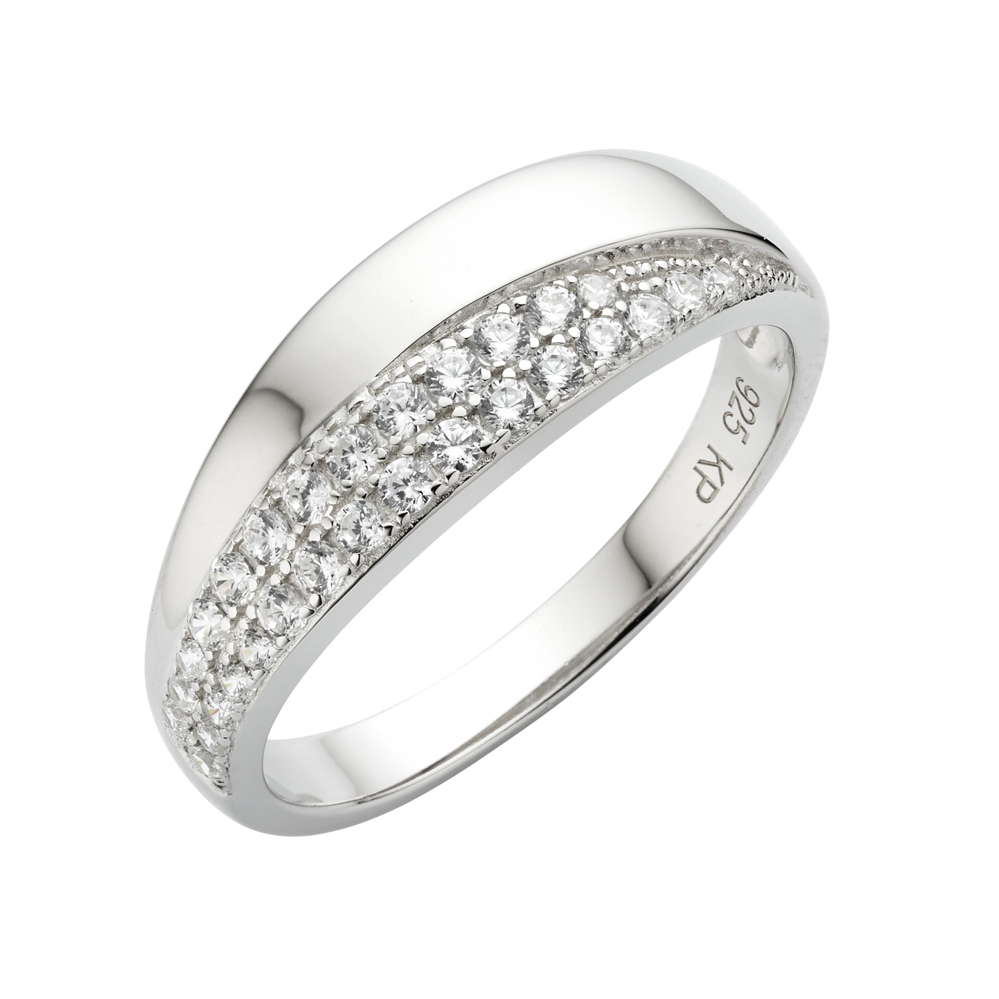 Fingerring »925/- Sterling Silber Zirkonia weiß«