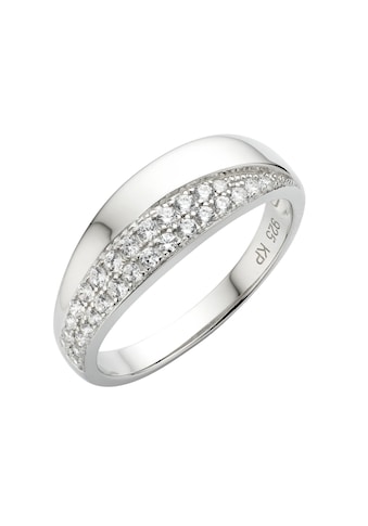 Fingerring »925/- Sterling Silber Zirkonia weiß«