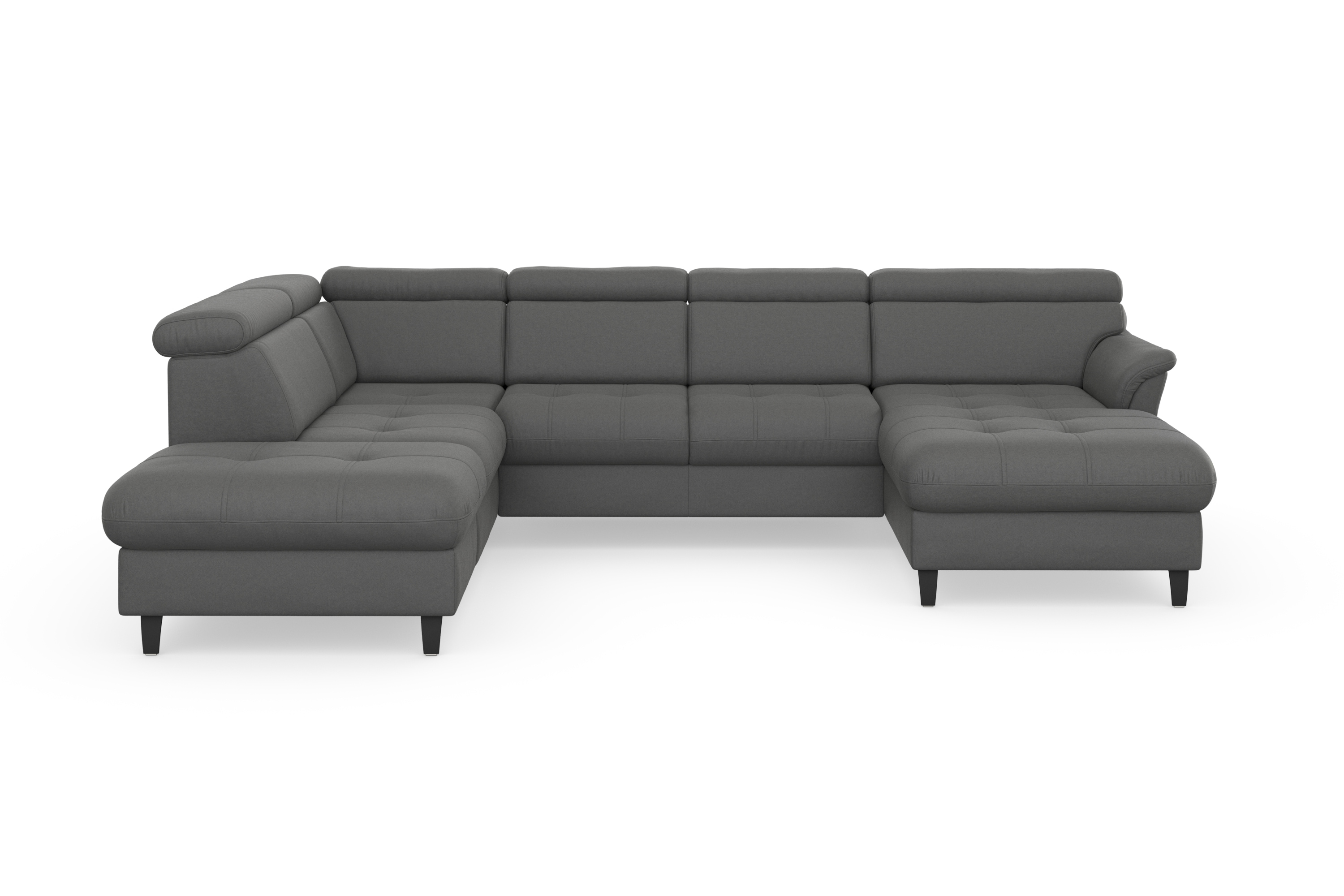 sit&more Wohnlandschaft "Marano U-Form" inklusive Kopfteilverstellung, optional Schlaffunktion & Bettkasten