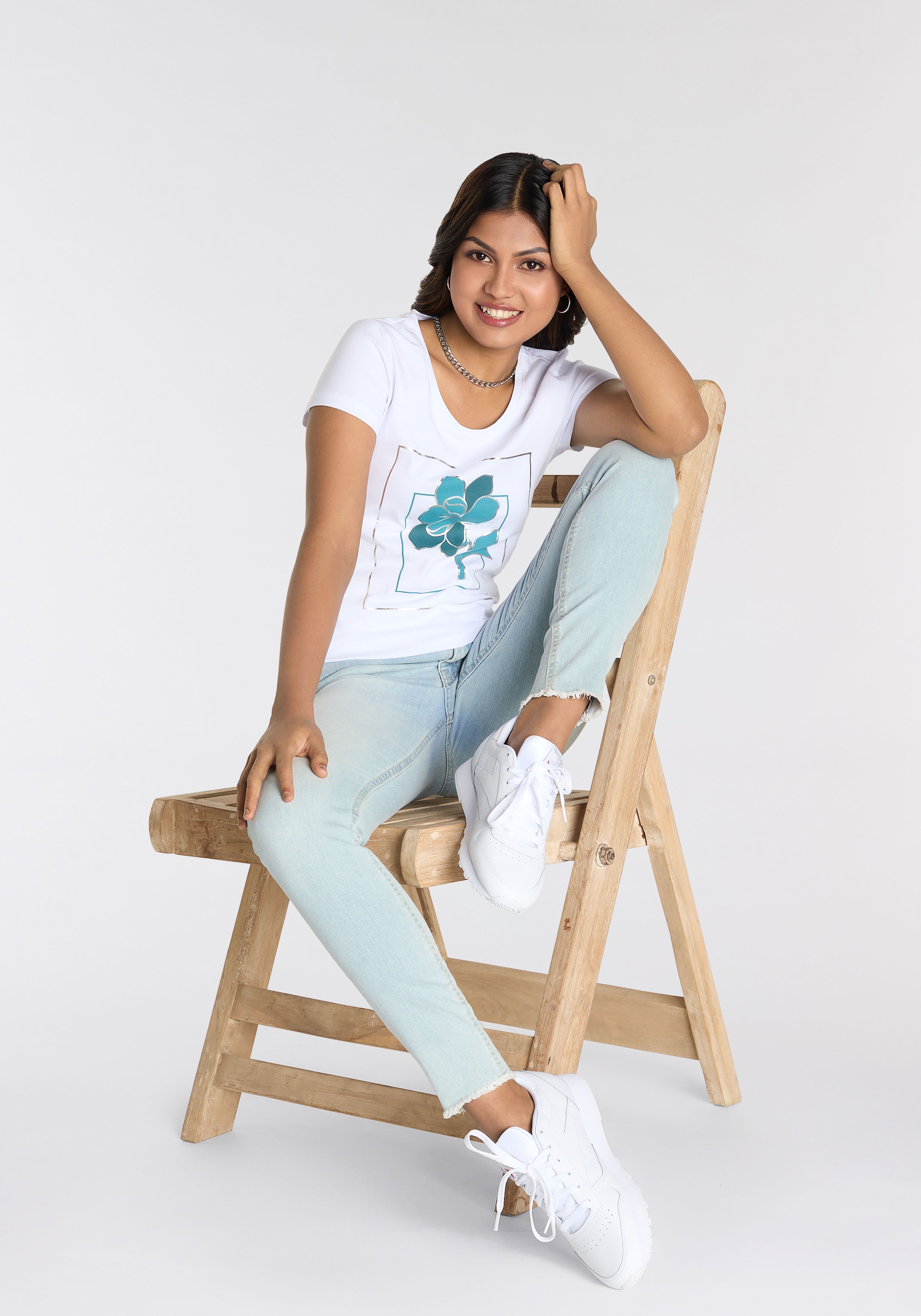 Laura Scott T-Shirt, mit modischem Frontprint