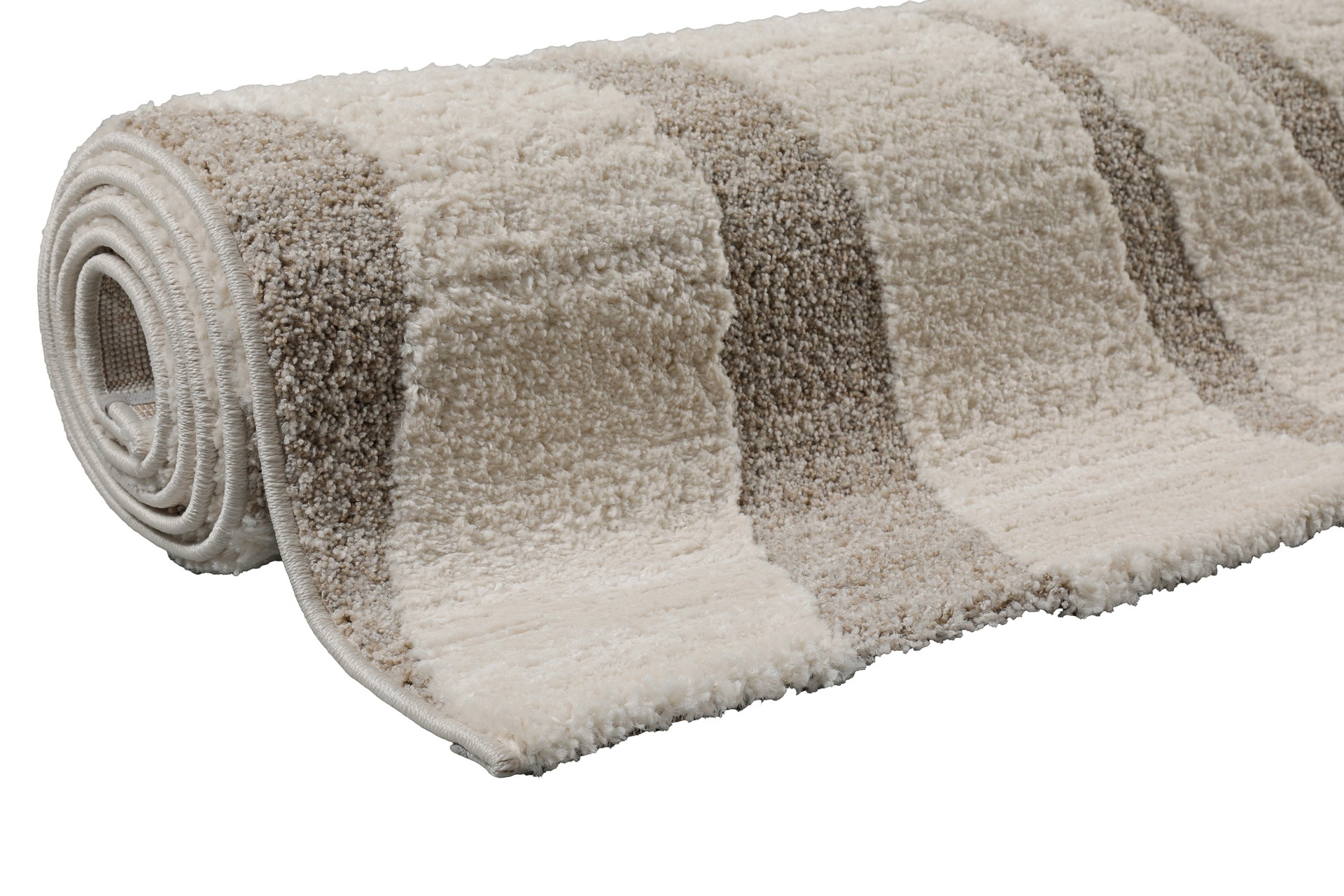 Wecon home Teppich »Björn«, rechteckig, 18 mm Höhe, Gewebt, Hoch-Tief, pflegeleicht, Wellen-Muster, Scandi, Wohnzimmer