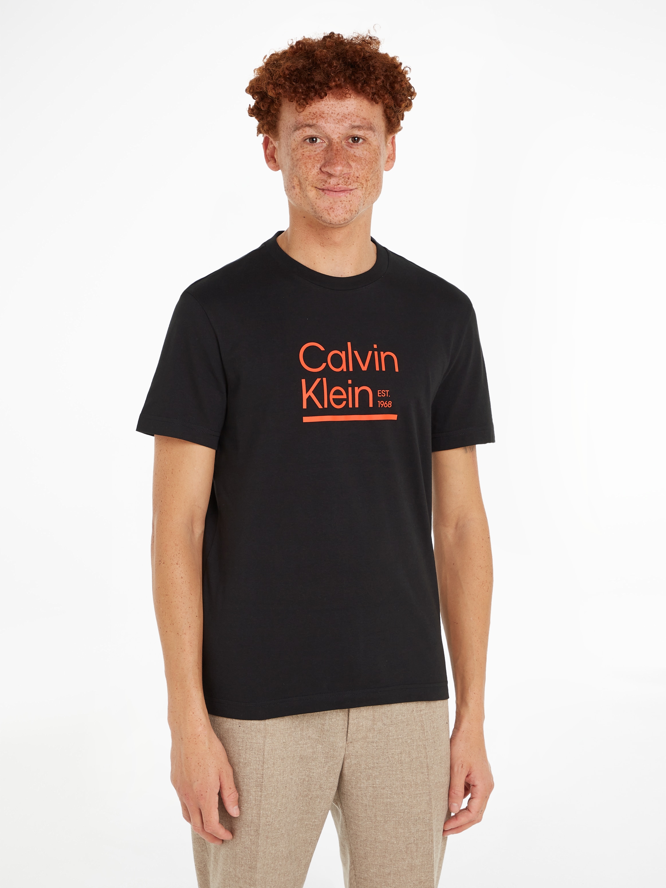 Calvin Klein Marškinėliai »CONTRAST LINE LOGO T-SHI...