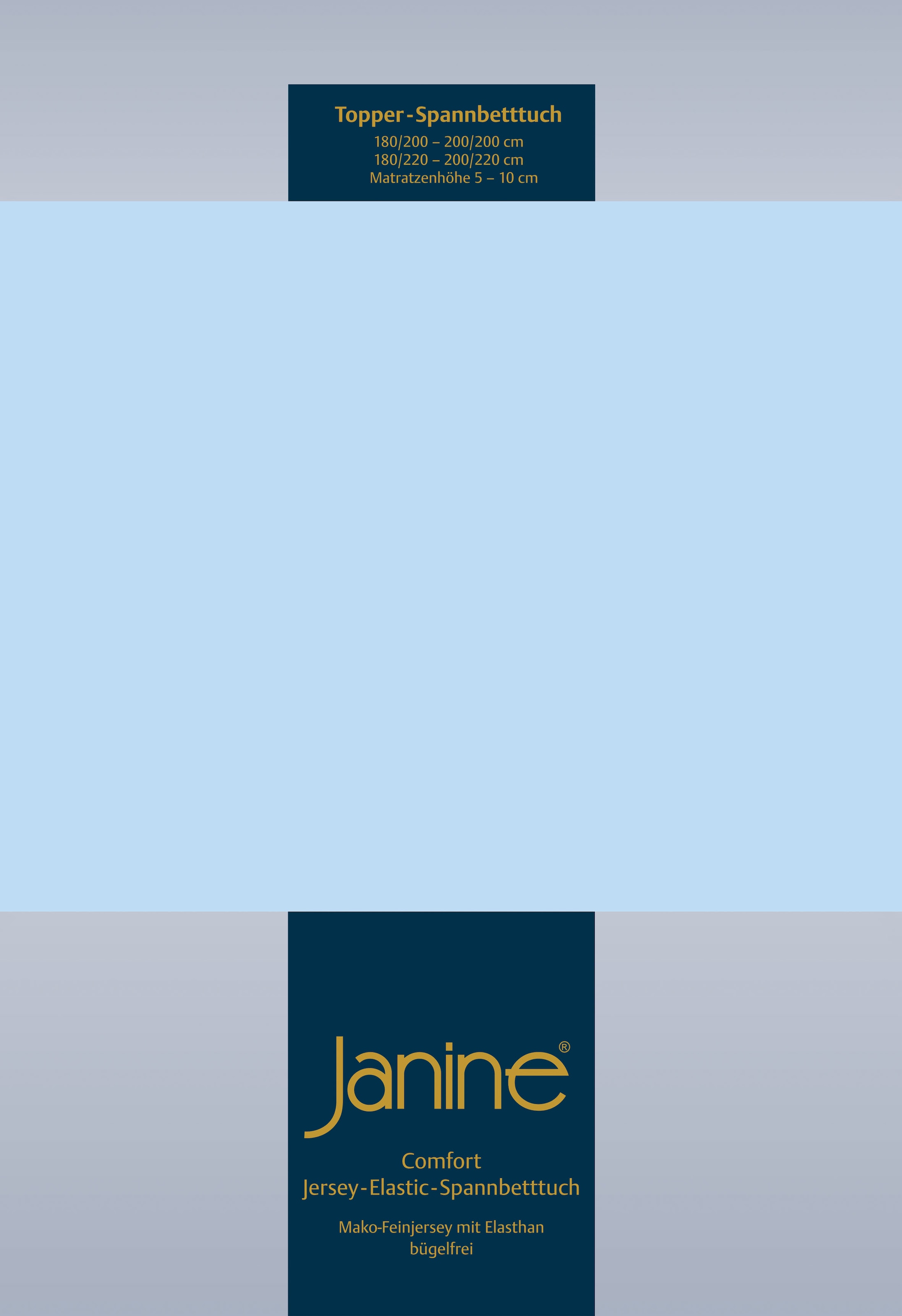 Janine Spannbettlaken »TOPPER 5001« mit Rundumgummizug