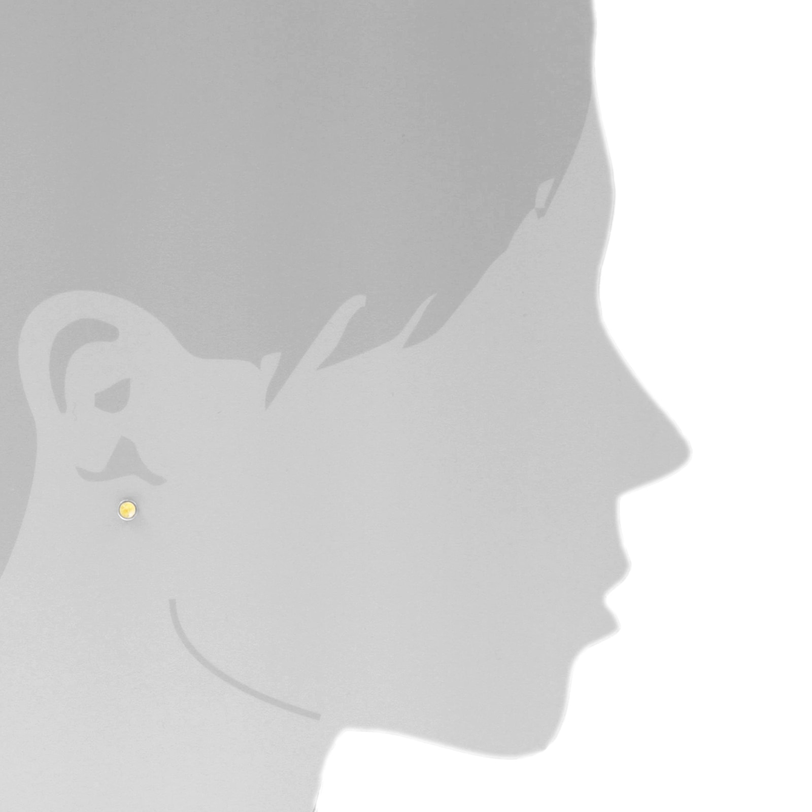 OSTSEE-SCHMUCK Paar Ohrstecker »- Classic 4 mm - Silber 925/000 - Bernstein«