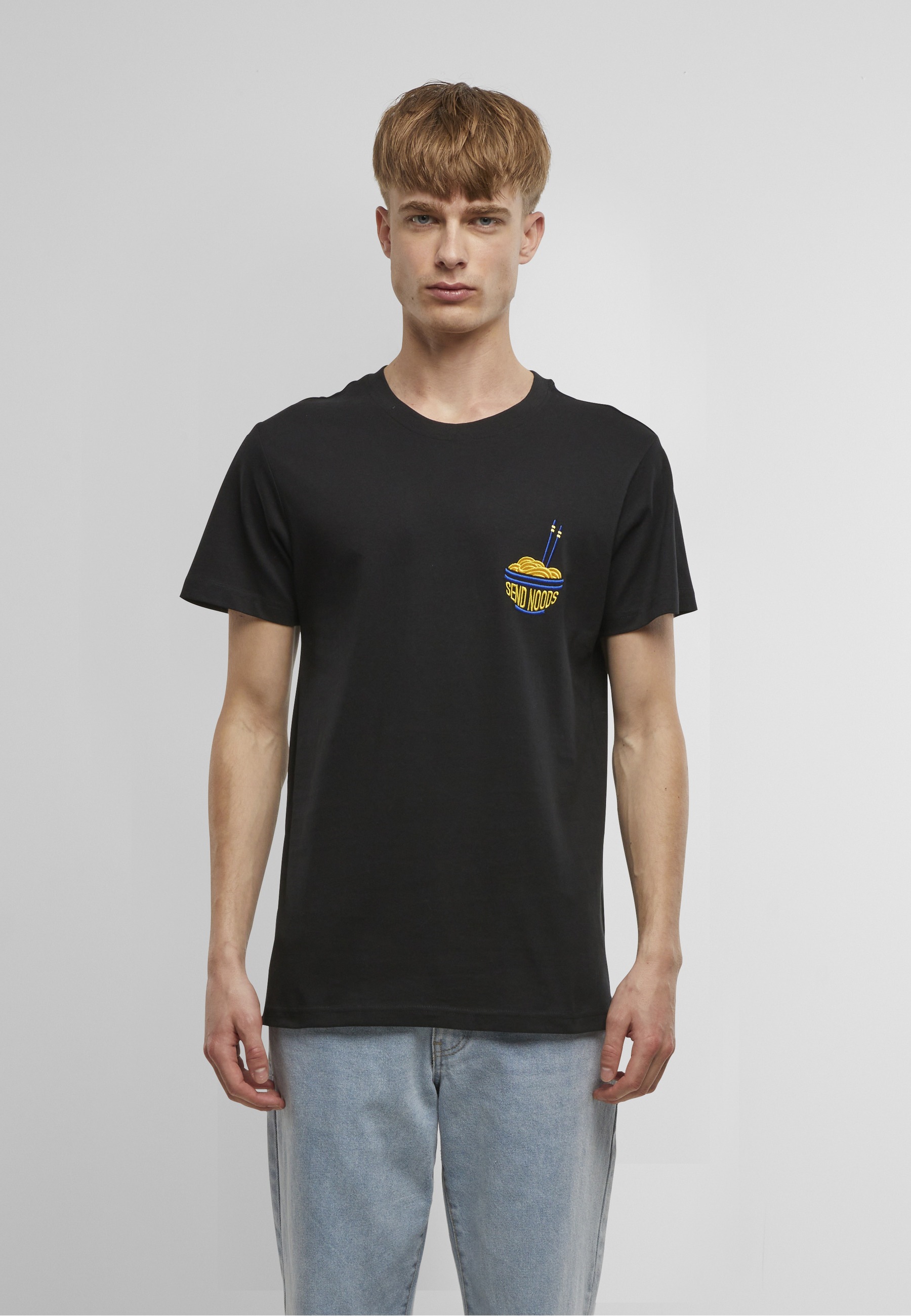 MisterTee T-Shirt »MisterTee Herren Send Noods Tee EMB« 1 Stk.