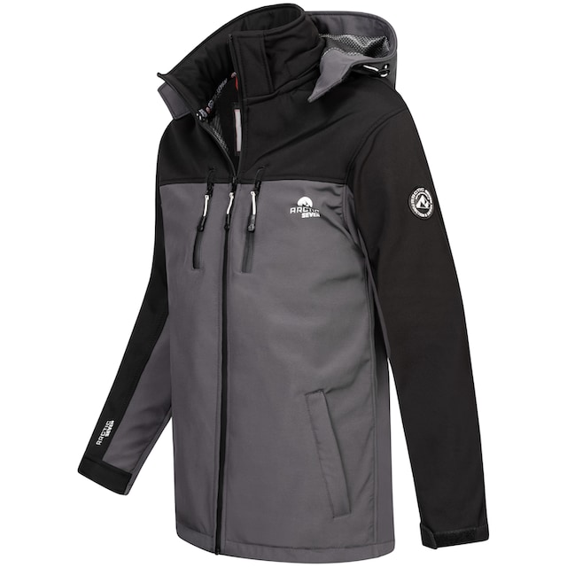 Arctic Seven Softshelljacke »ASSurvivo«, Outdoorjacke mit abnehmbarer Kapuze  ▷ für | BAUR