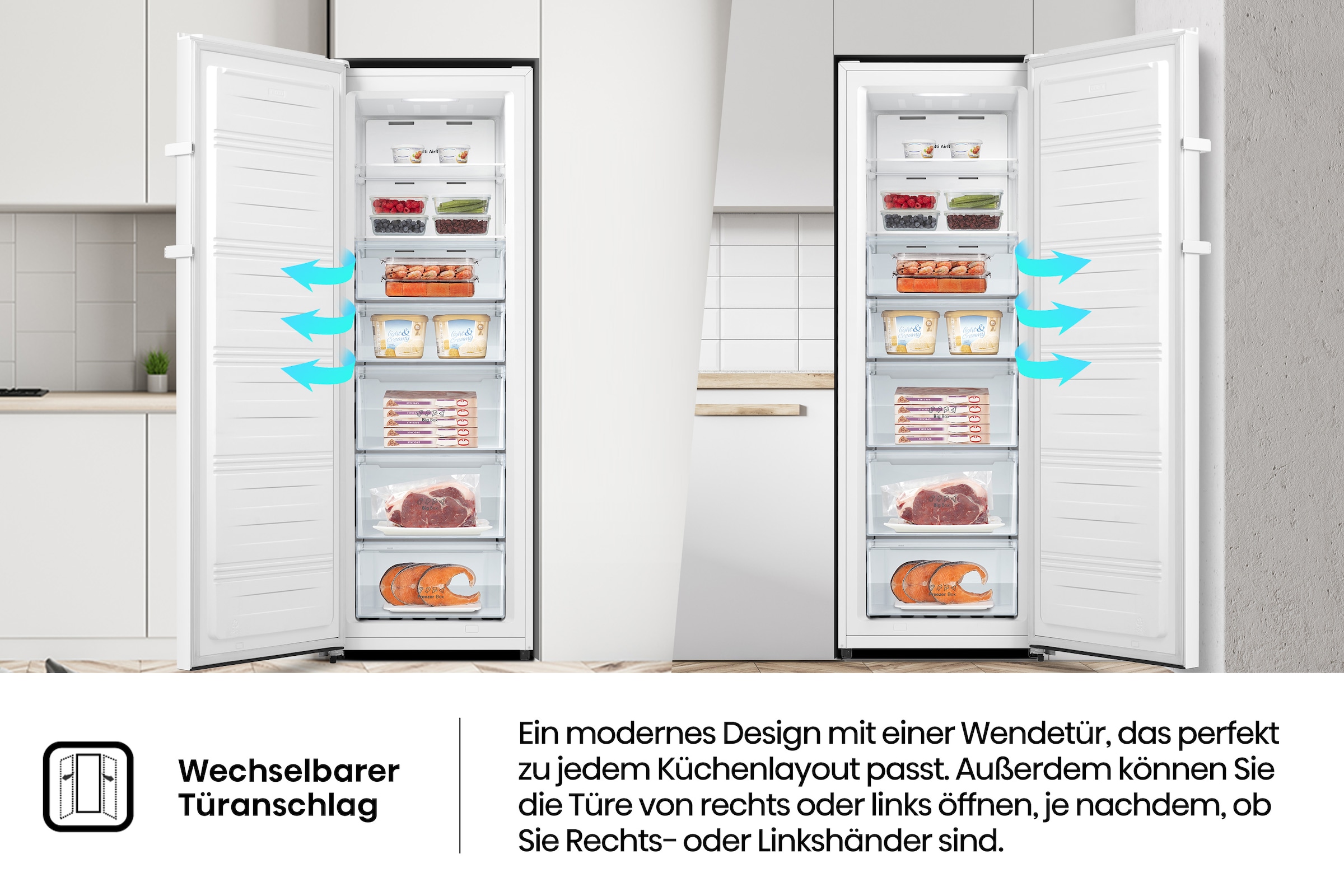 Hisense Gefrierschrank »FV298N4AWC«, 172 cm hoch, 59,5 cm breit, LED Display