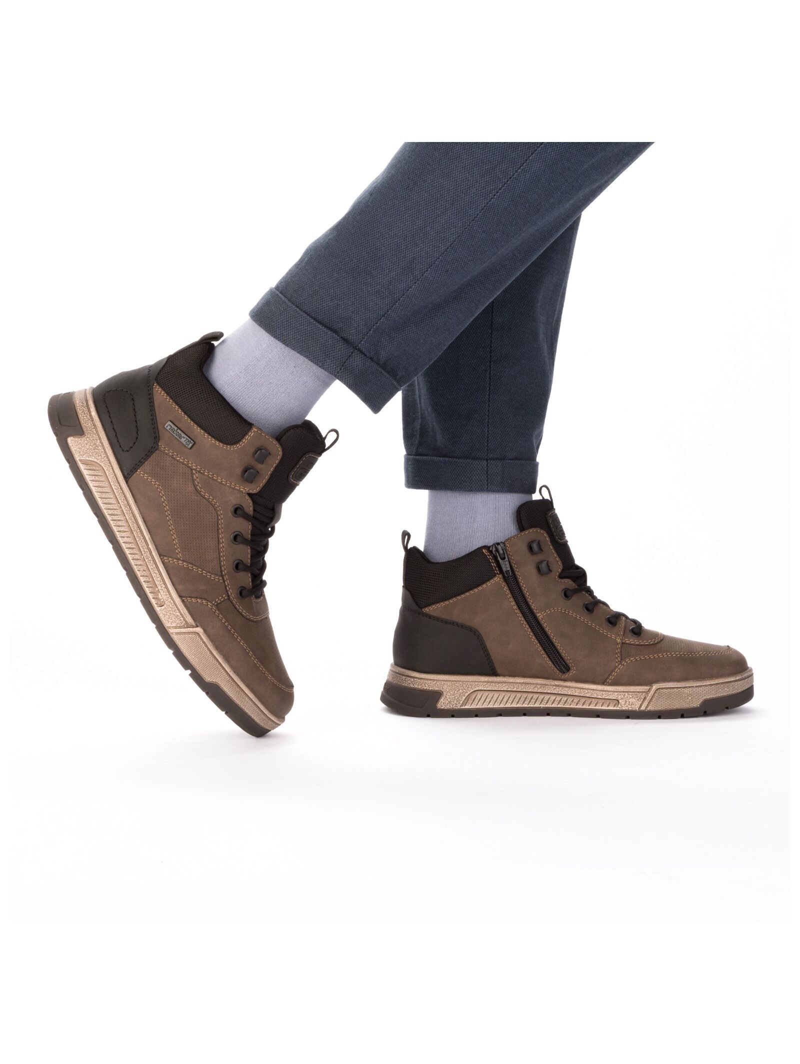 Rieker Men's Sneaker Boots Light Brown 46 2