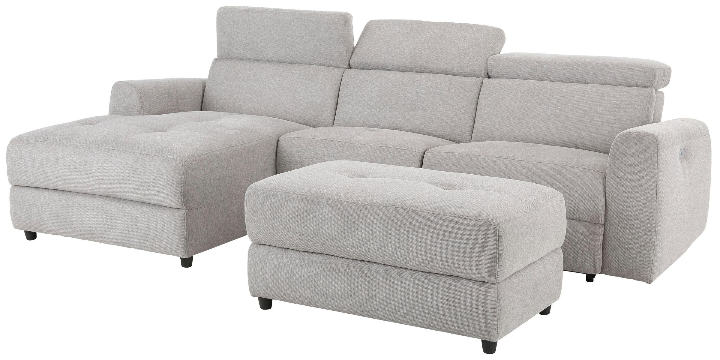 Home affaire Ecksofa »Sentrano, L-Form,«, 275 cm, man. o. elektr. Relaxfunktion und USB/Kopfverstellung