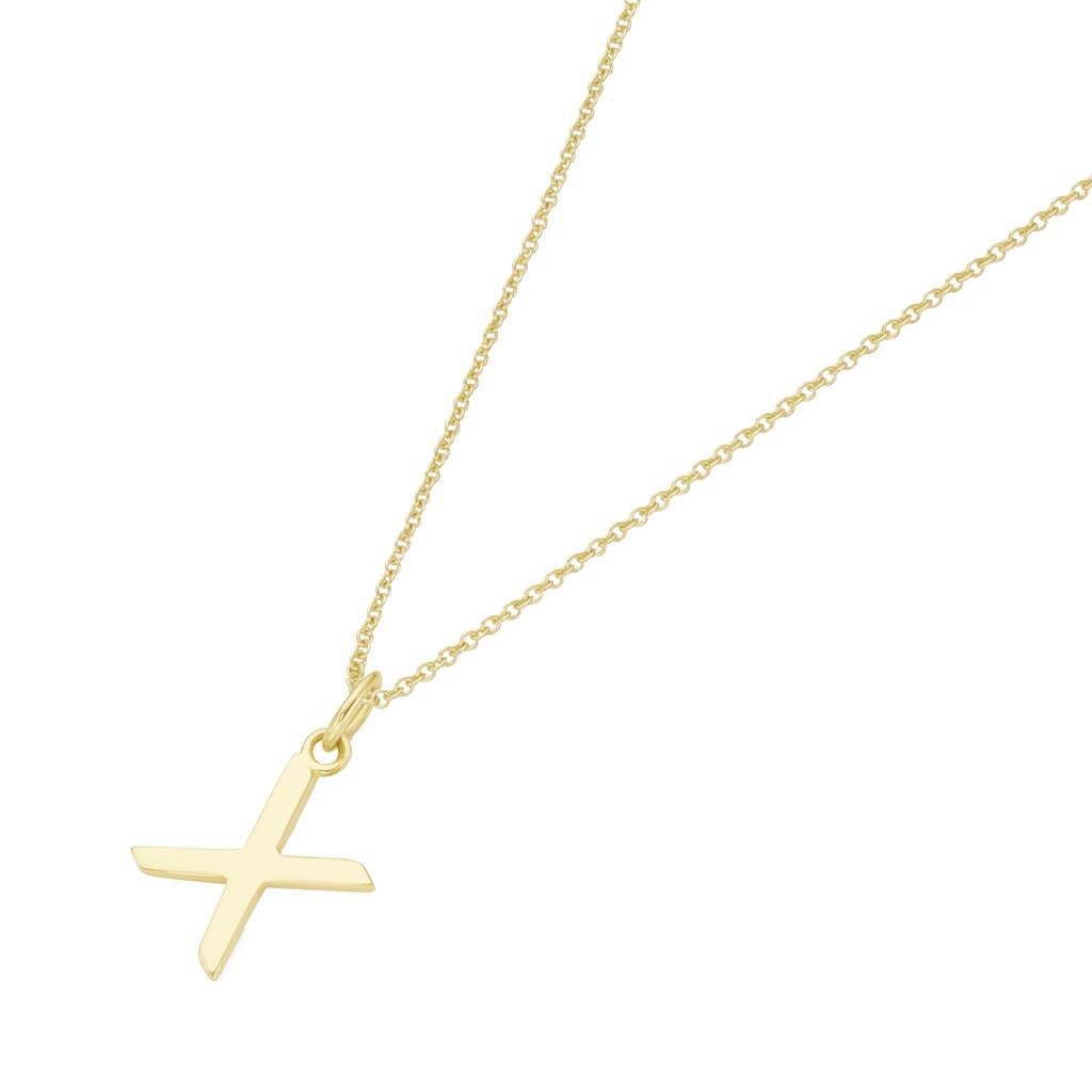 Luigi Merano Kette mit Anhänger »Anhänger Buchstabe X Gold 585« Luigi Merano Kette mit Anhänger »Anhänger Buchstabe X Gold 585«