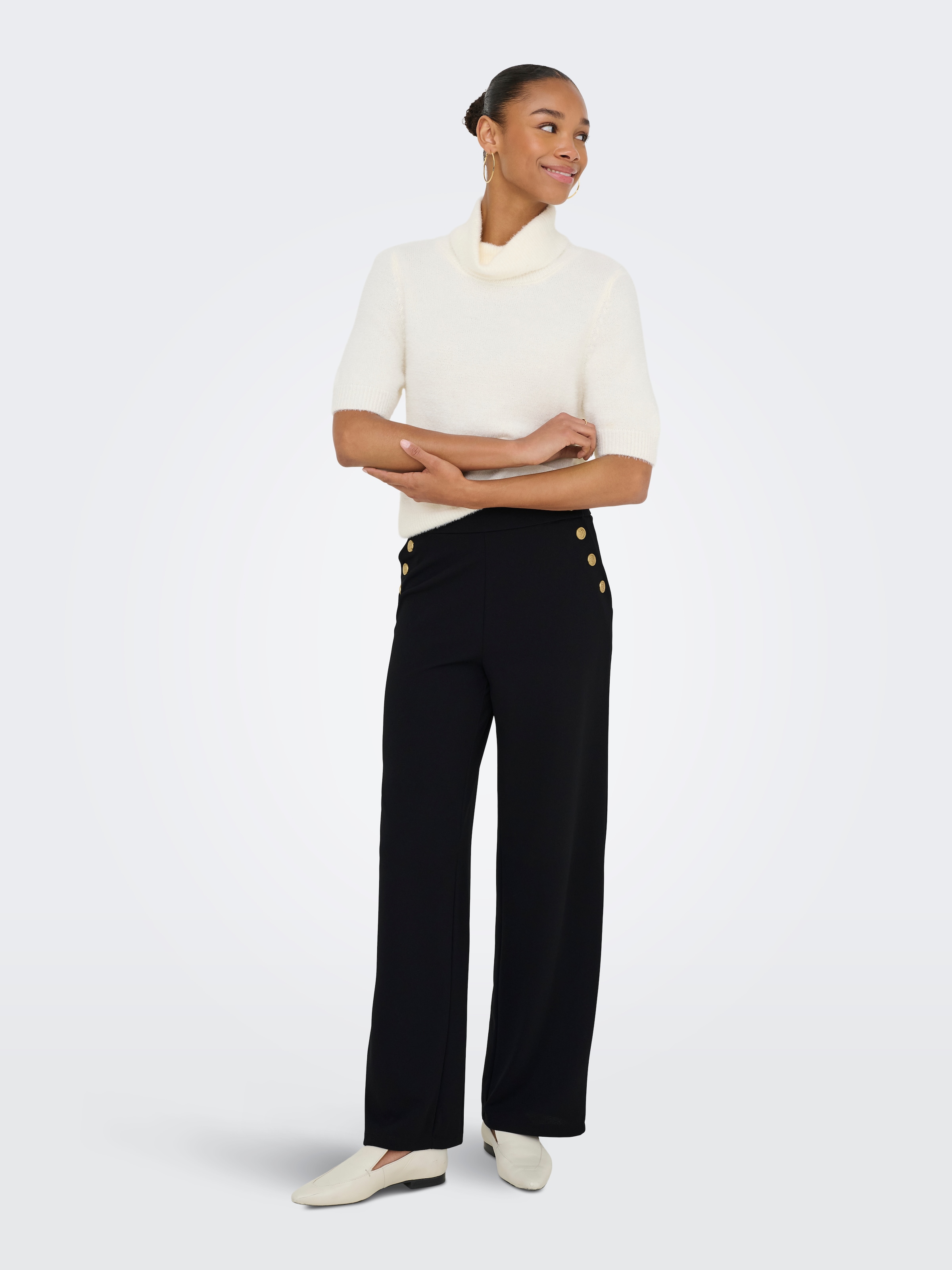 ONLY Schlupfhose »ONLRINA BUTTON PANT JRS NOOS«, Sommerhose