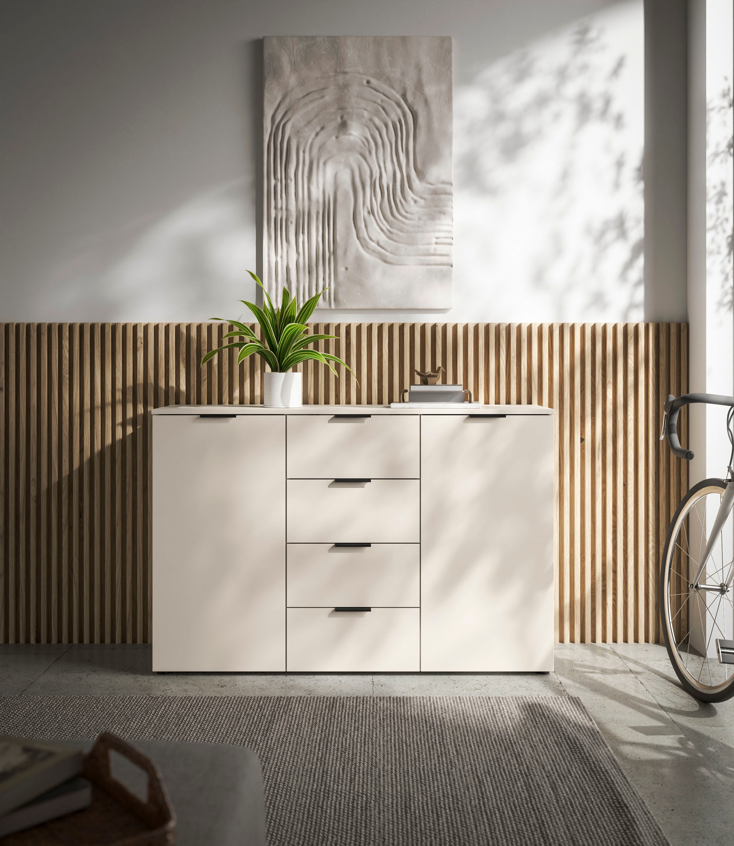 HBZ Sideboard "Linz Kommode, BxHxT 135x90x40cm", (1 St.), Breite 135cm,Lip- günstig online kaufen
