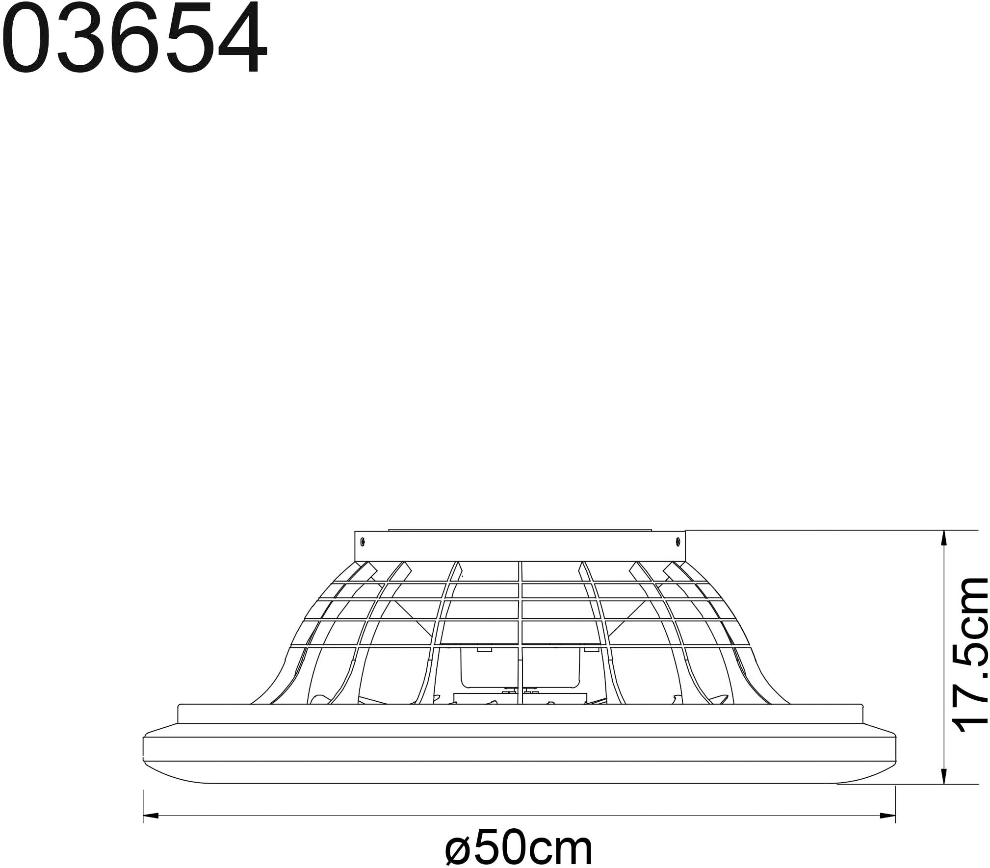 GLOBO LIGHTING Deckenleuchte »CORUSSO«, Leuchtmittel LED-Modul | LED fest integriert, Ventilator /Schlafzimmer / Wohnbereich /Arbeitszimmer / verchromt rund