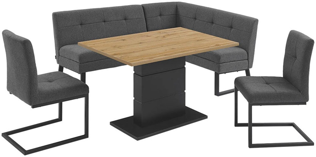 Home affaire Freischwinger »Geranie«, Vintage, mit 3D-Steppung, robustes Gestell, hochwertiger Stoff