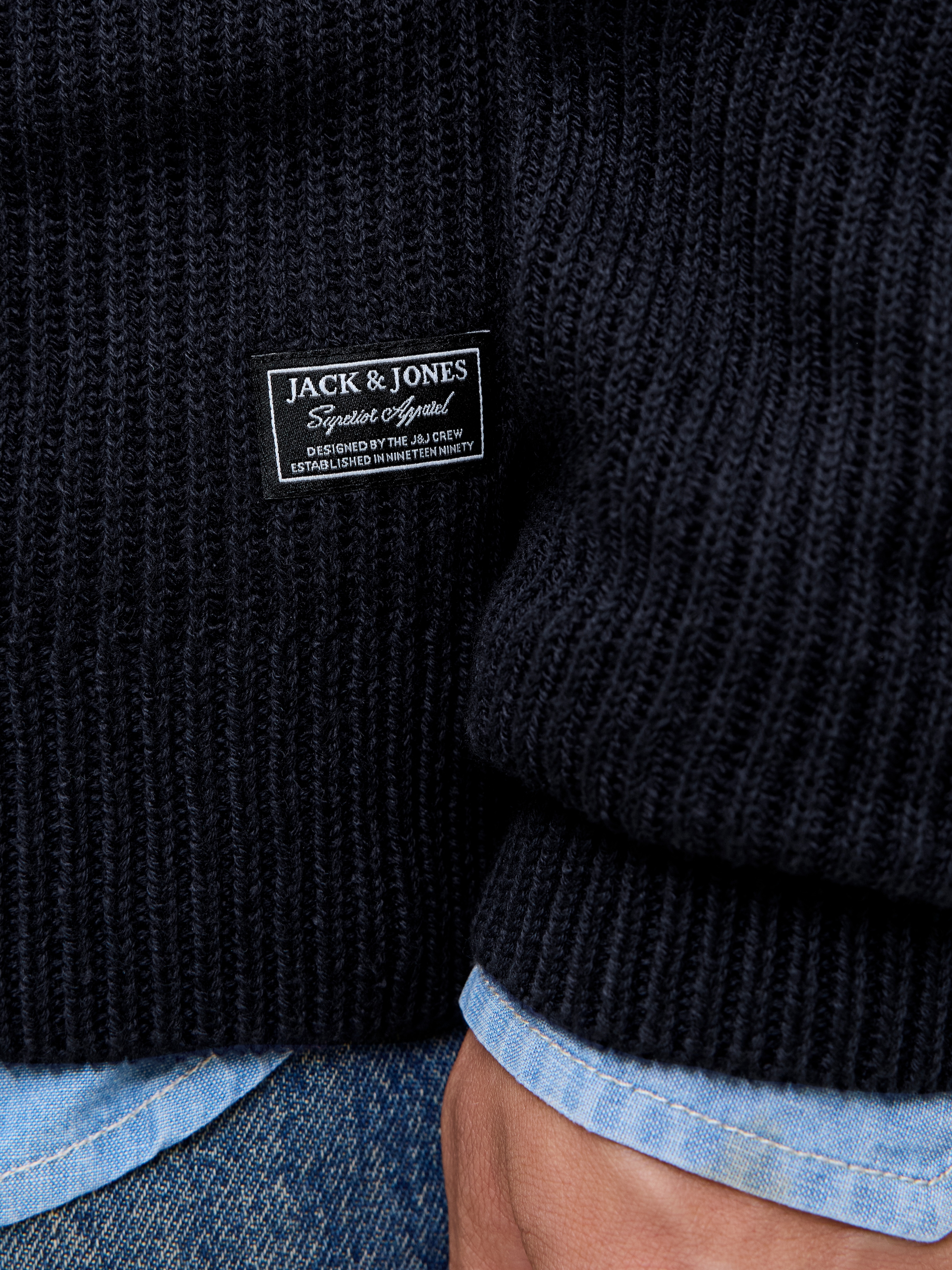 Jack & Jones Strickjacke »JJPANNEL KNIT ZIP CARDIGAN AW25«